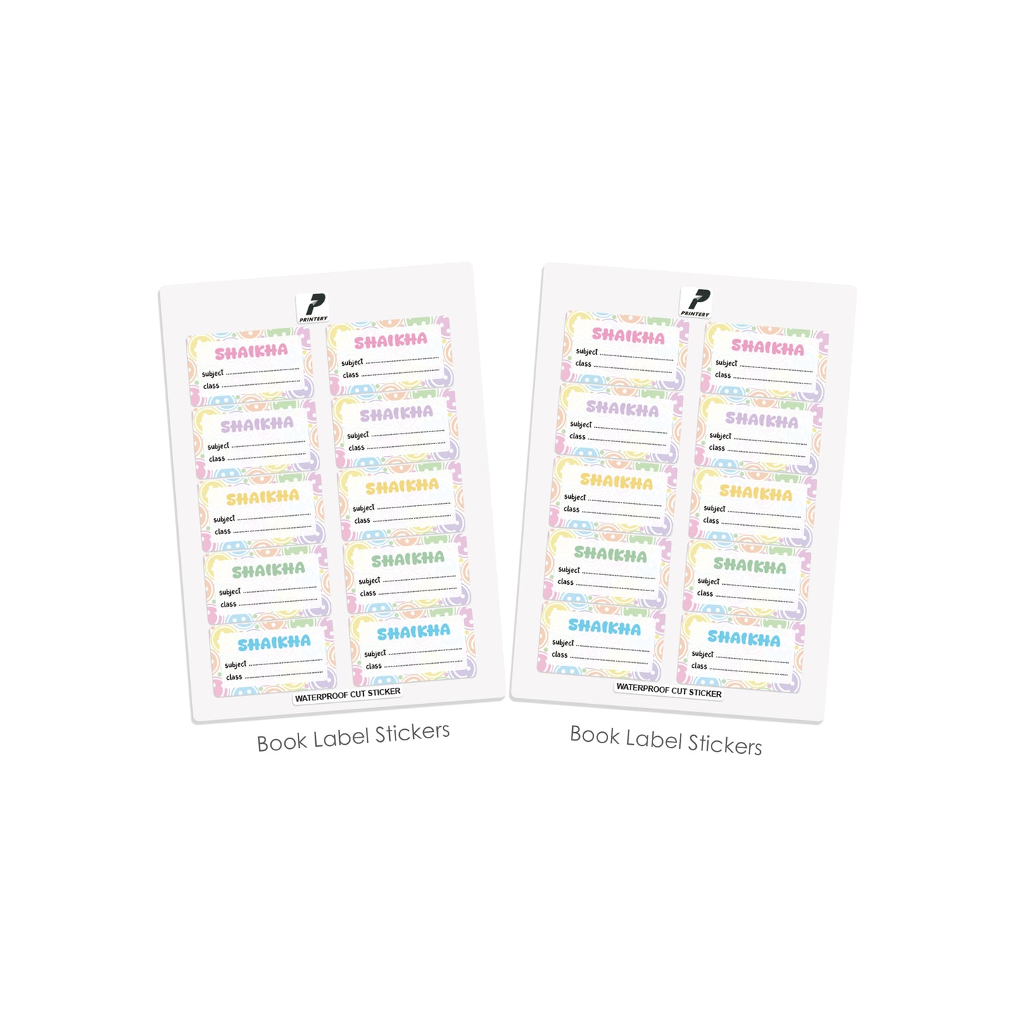 School Label Stickers Pack D153 - Smiley Face