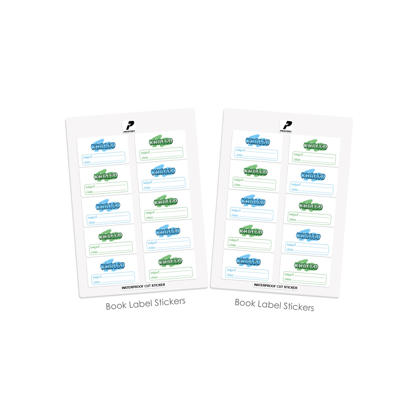 School Label Stickers Pack D143 - Graffiti Boy