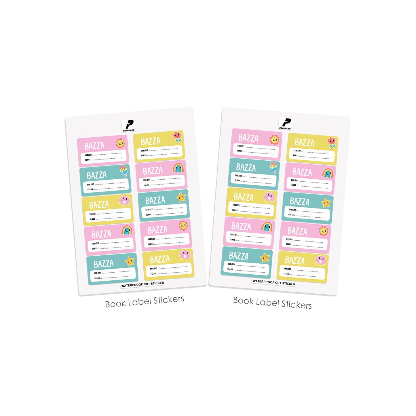 School Label Stickers Pack D157 - Big Dreams Character