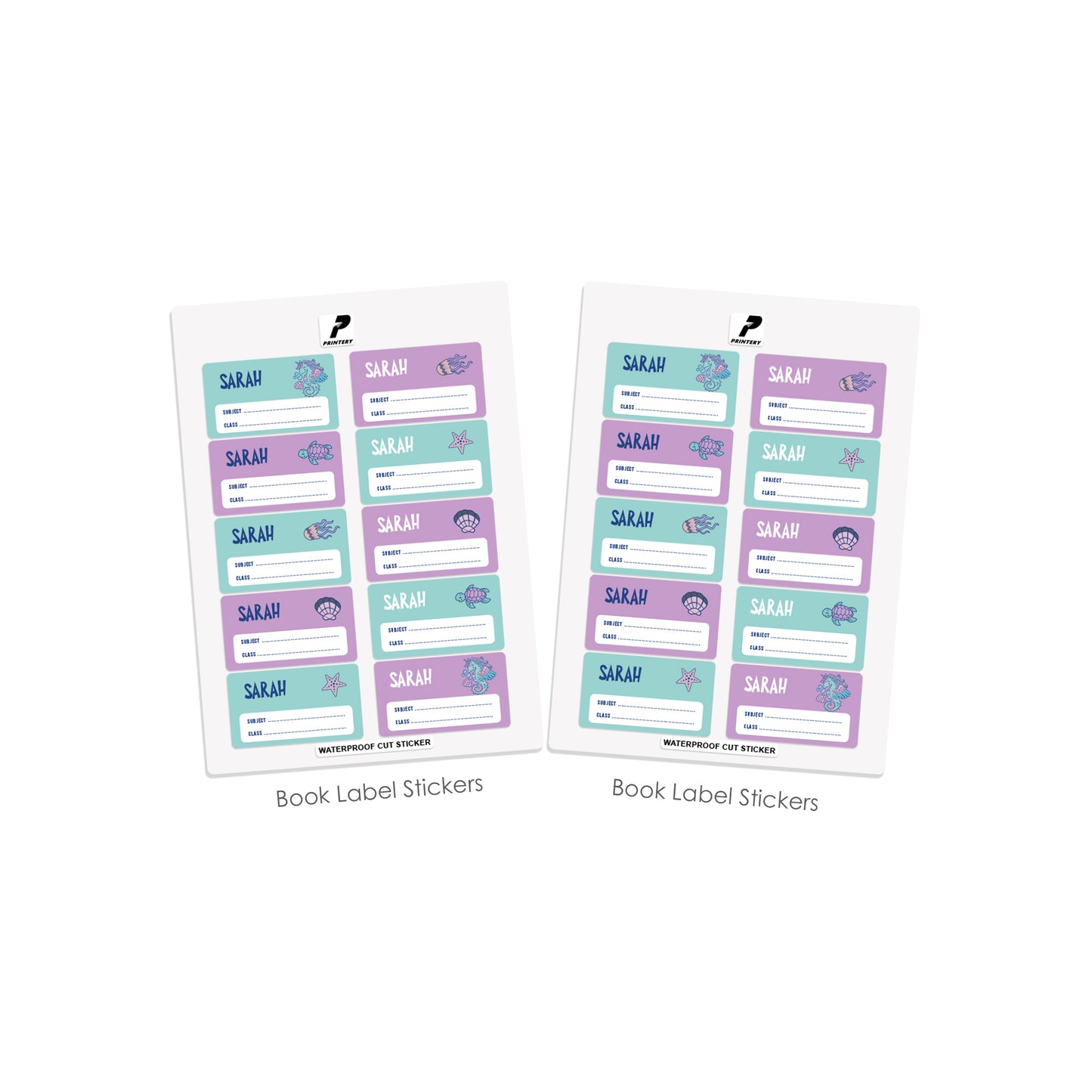School Label Stickers Pack D122 - Unicorn