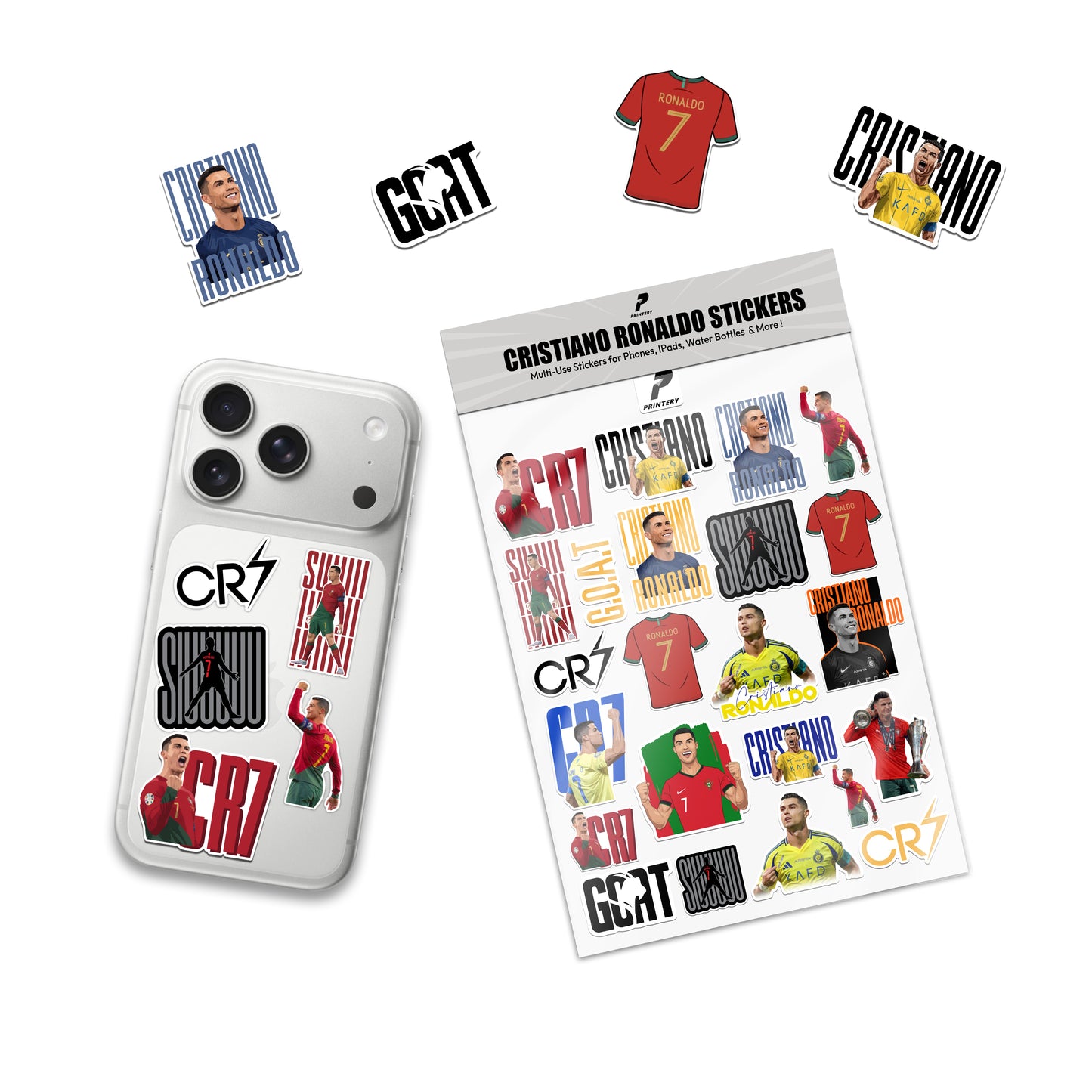 Cristiano Ronaldo Multi Use Sticker Pack