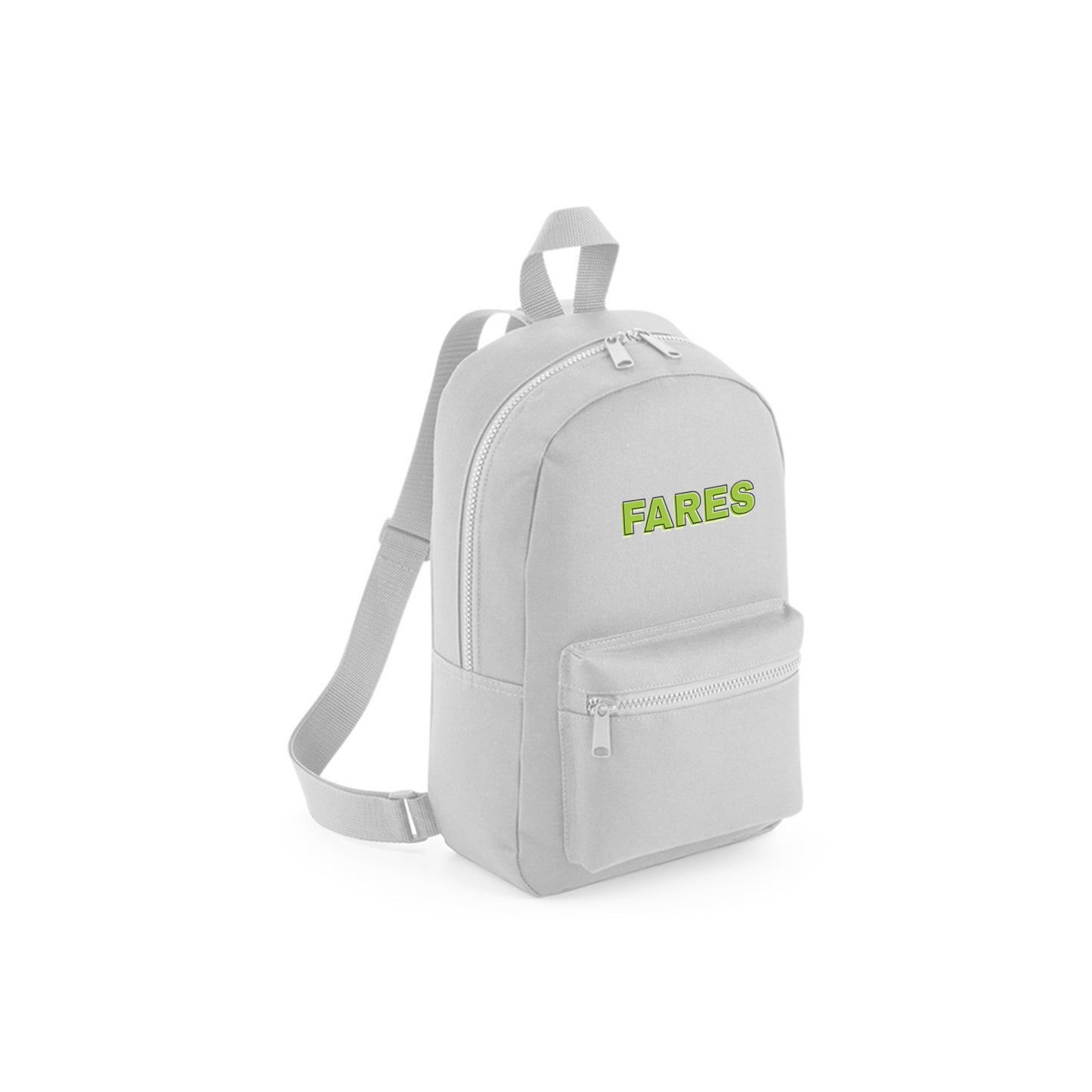 Gray Recycled Mini Backpack D01