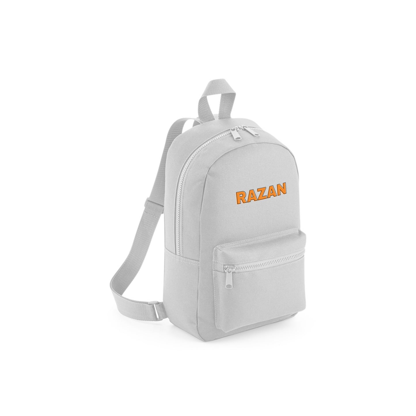 Gray Recycled Mini Backpack D01