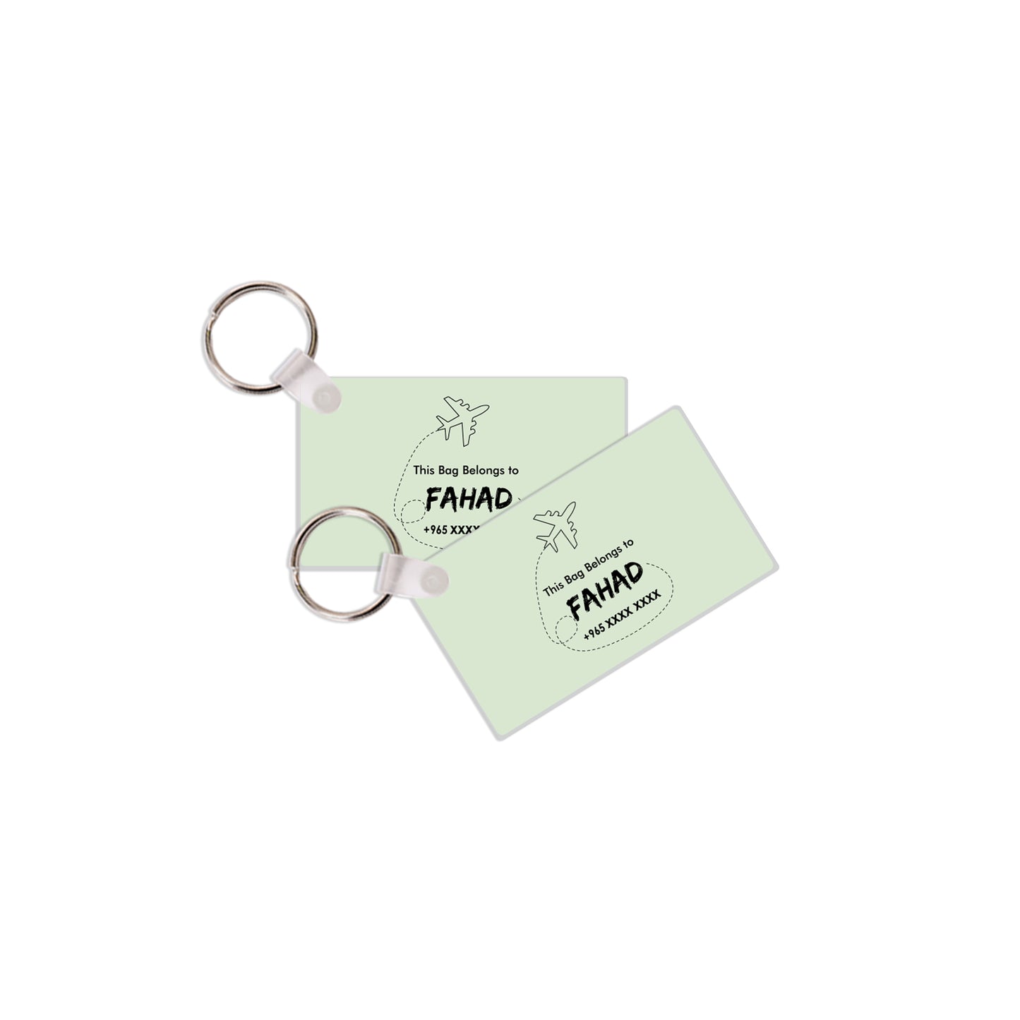 Travel Tags D01 Green