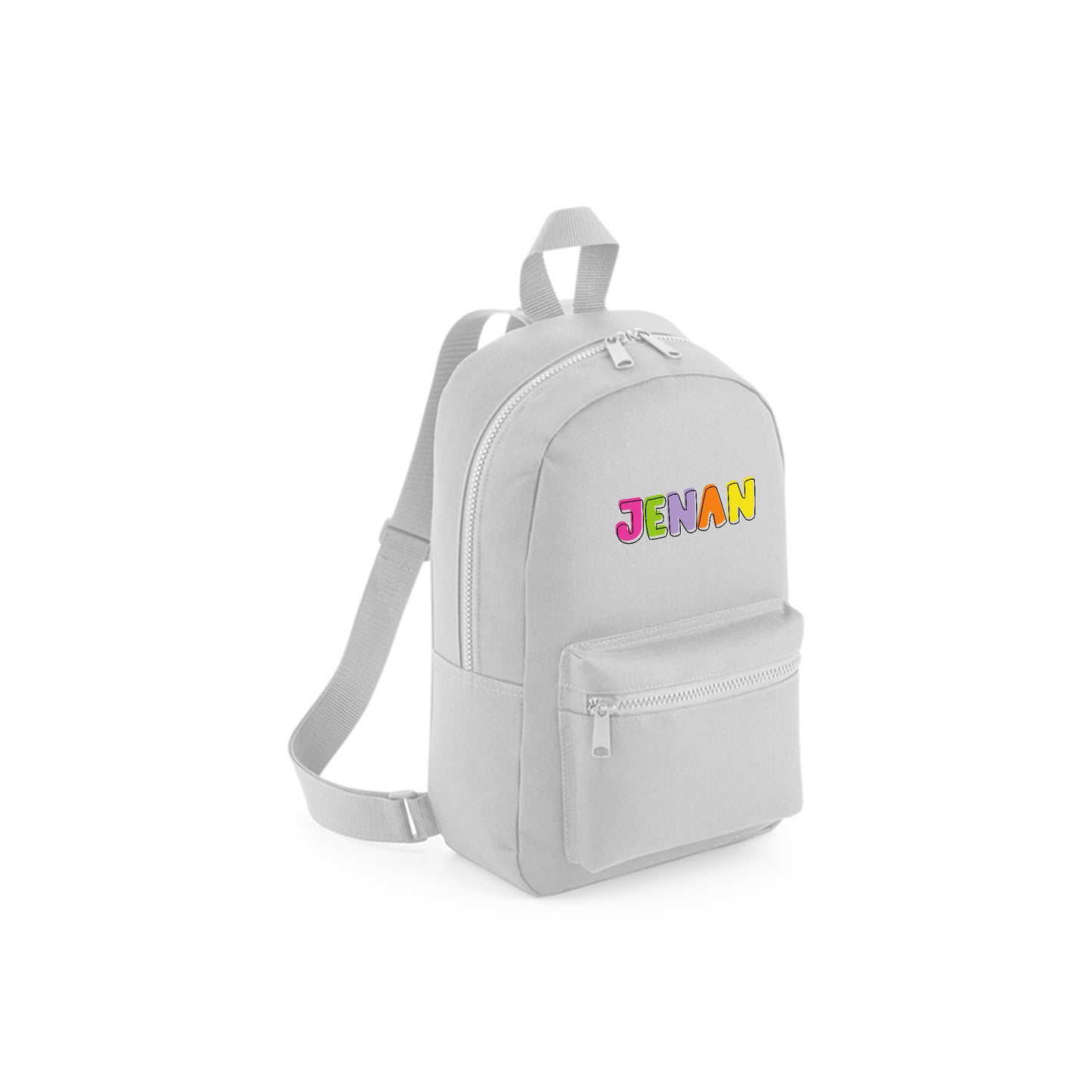 Gray Recycled Mini Backpack D02