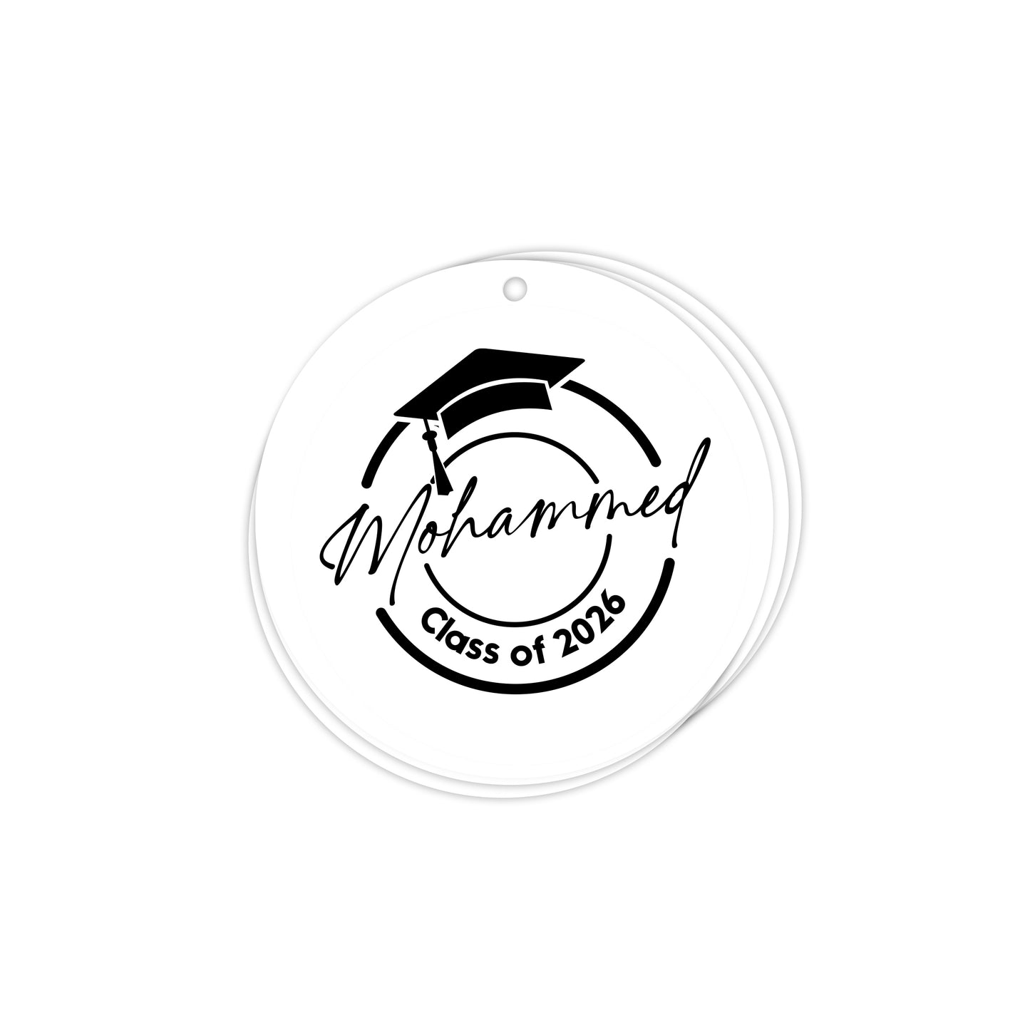 Circle Graduation Cards / Stickers D02