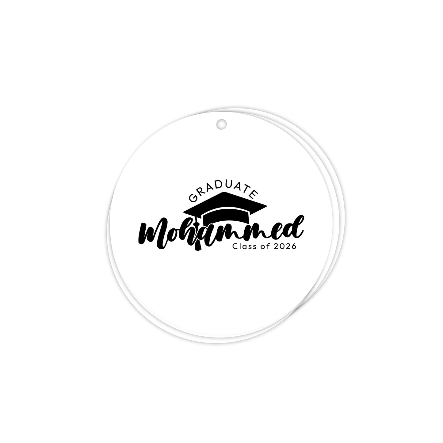 Circle Graduation Cards / Stickers D03