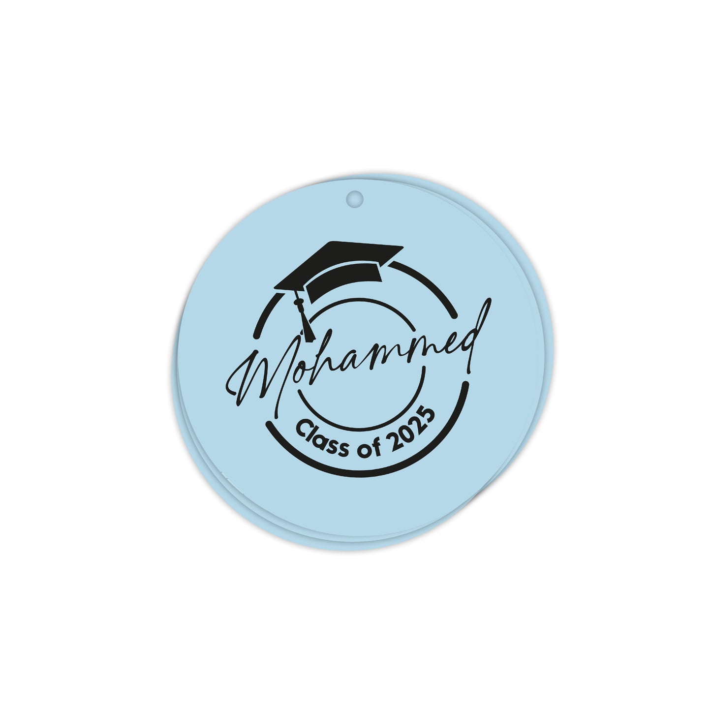 Circle Graduation Cards / Stickers D02