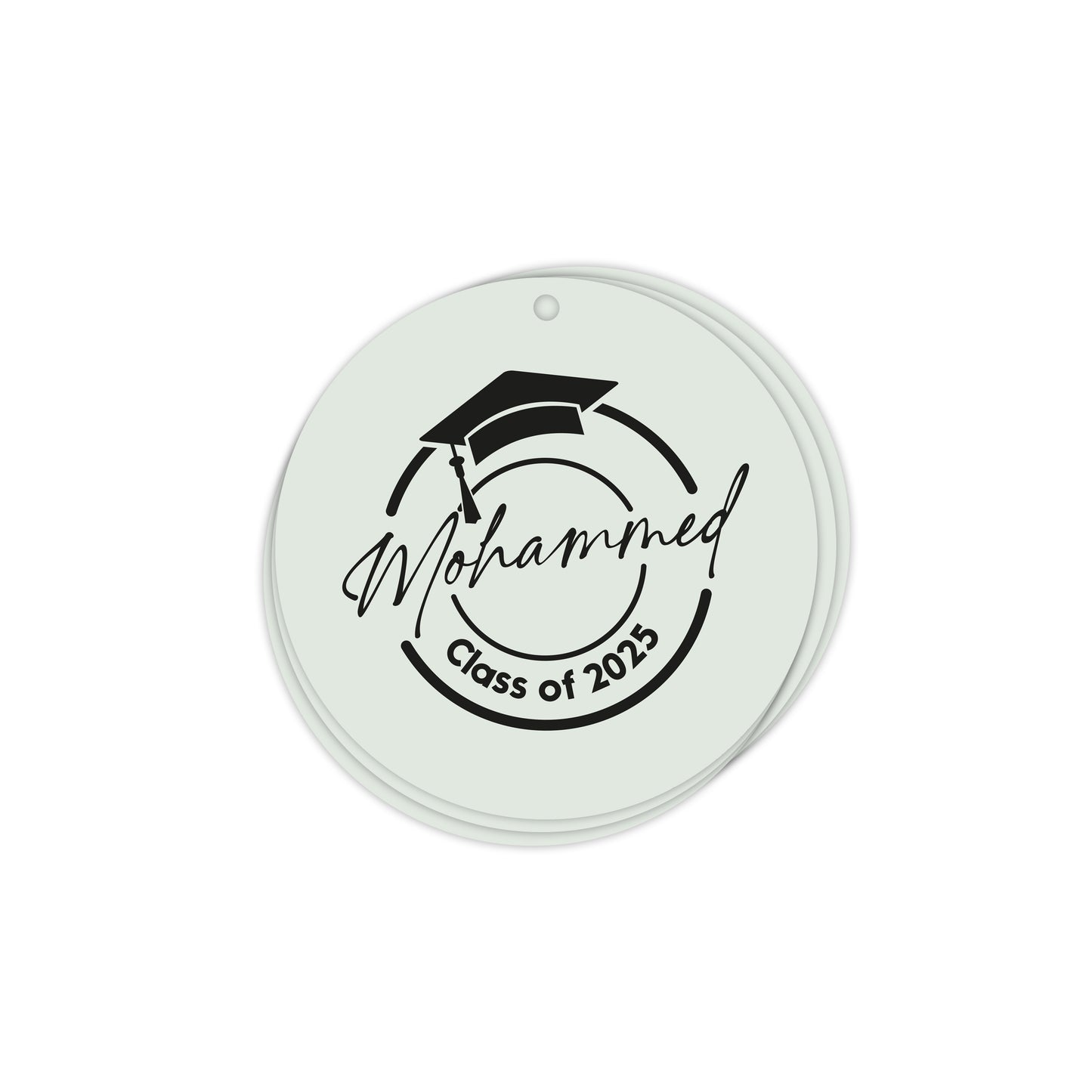Circle Graduation Cards / Stickers D02