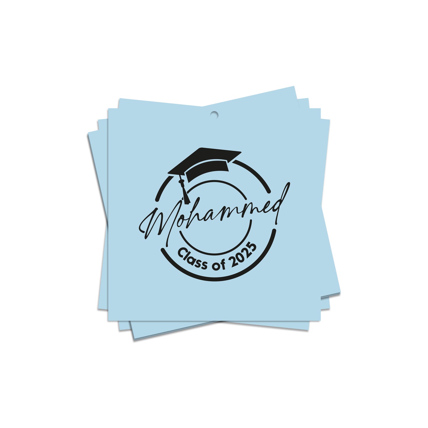 Square Graduation Cards / Stickers D02