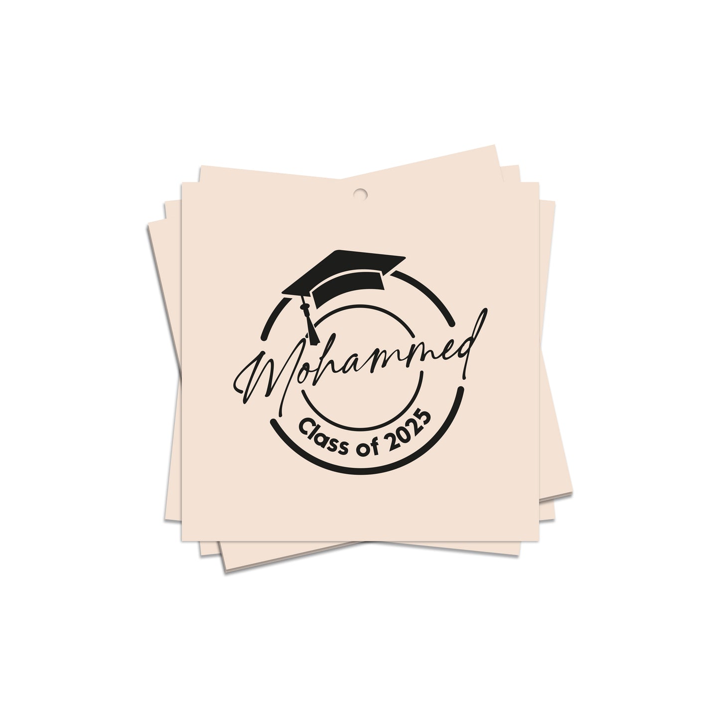 Square Graduation Cards / Stickers D02