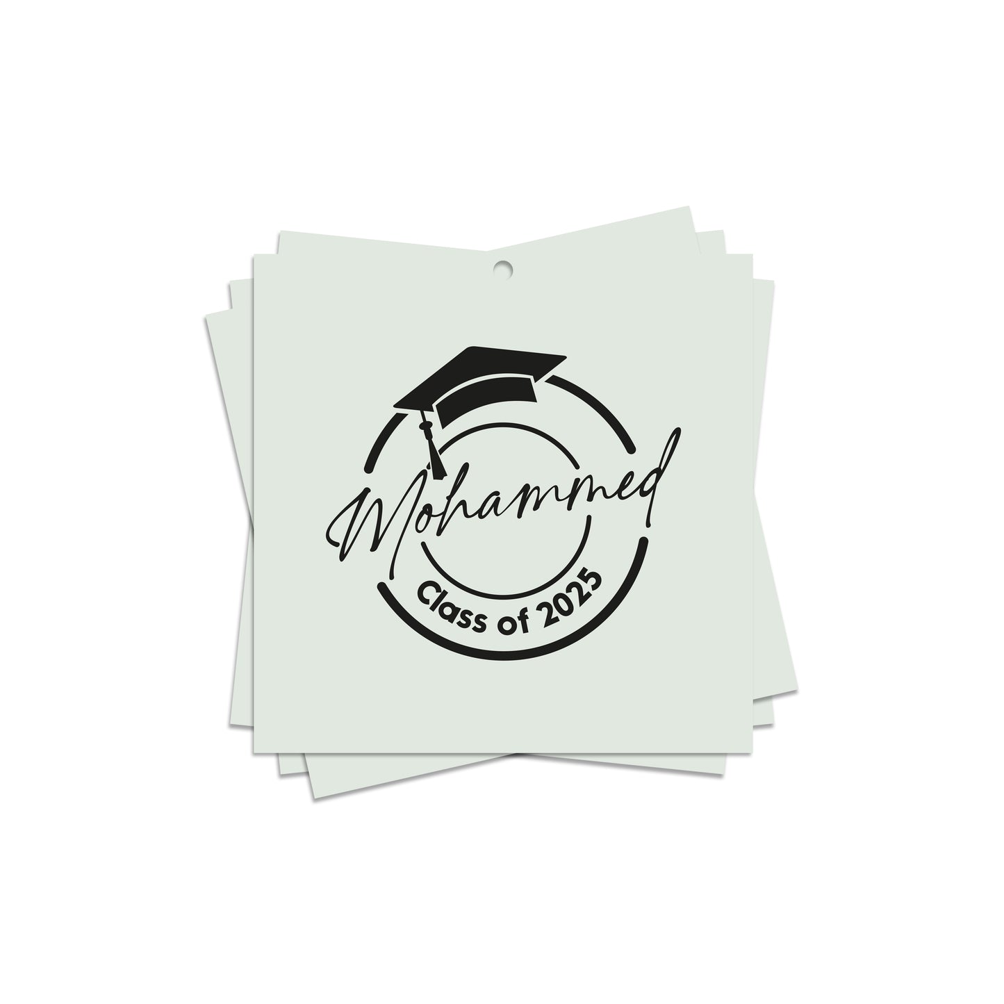 Square Graduation Cards / Stickers D02