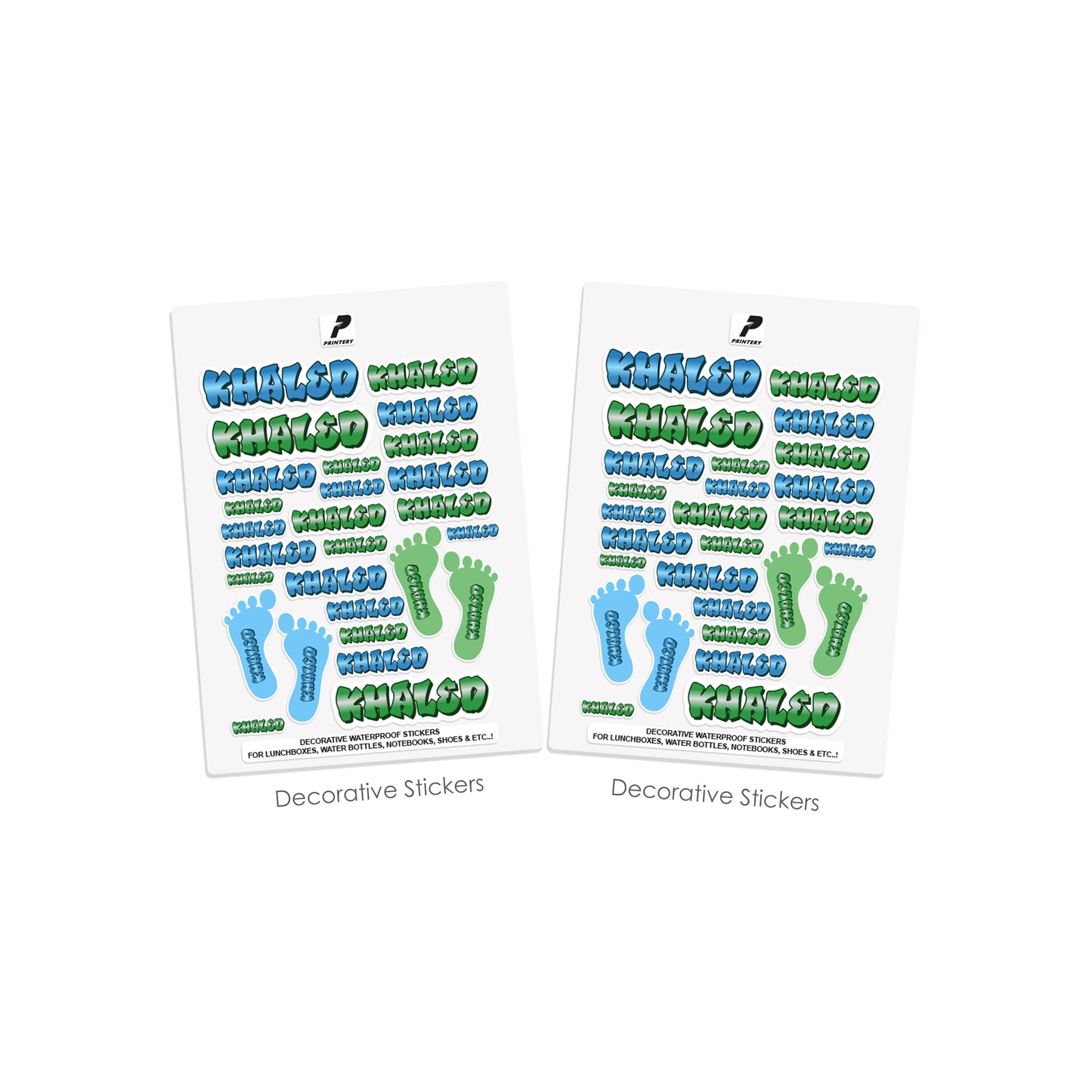 School Label Stickers Pack D143 - Graffiti Boy