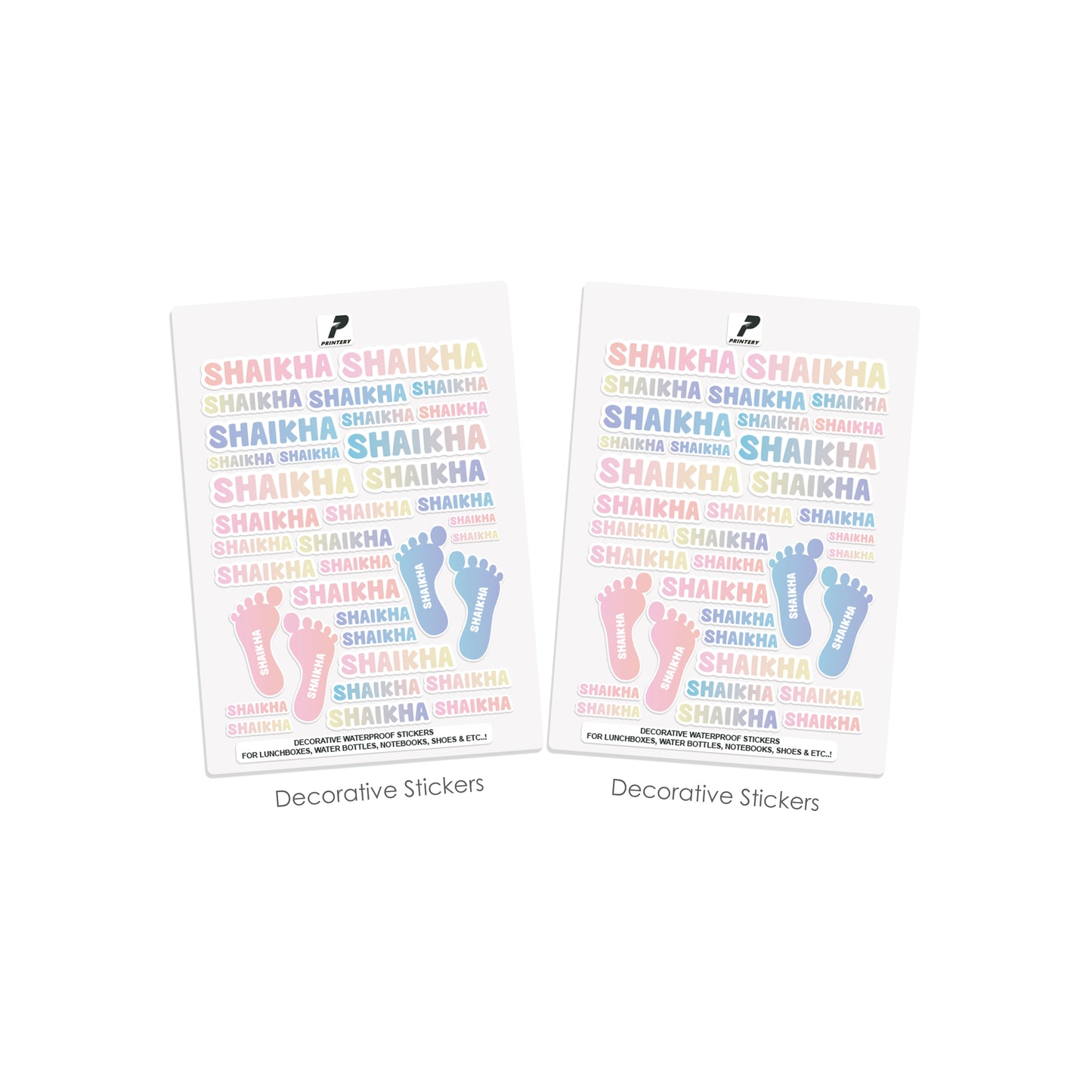 School Label Stickers Pack D140 - Basic Theme