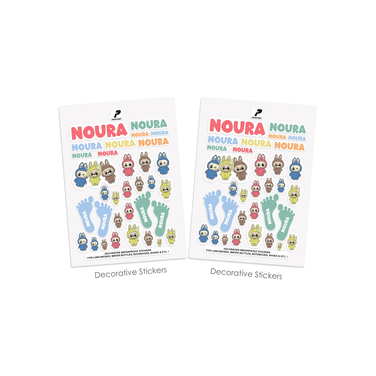School Label Stickers Pack D159 - Labubu