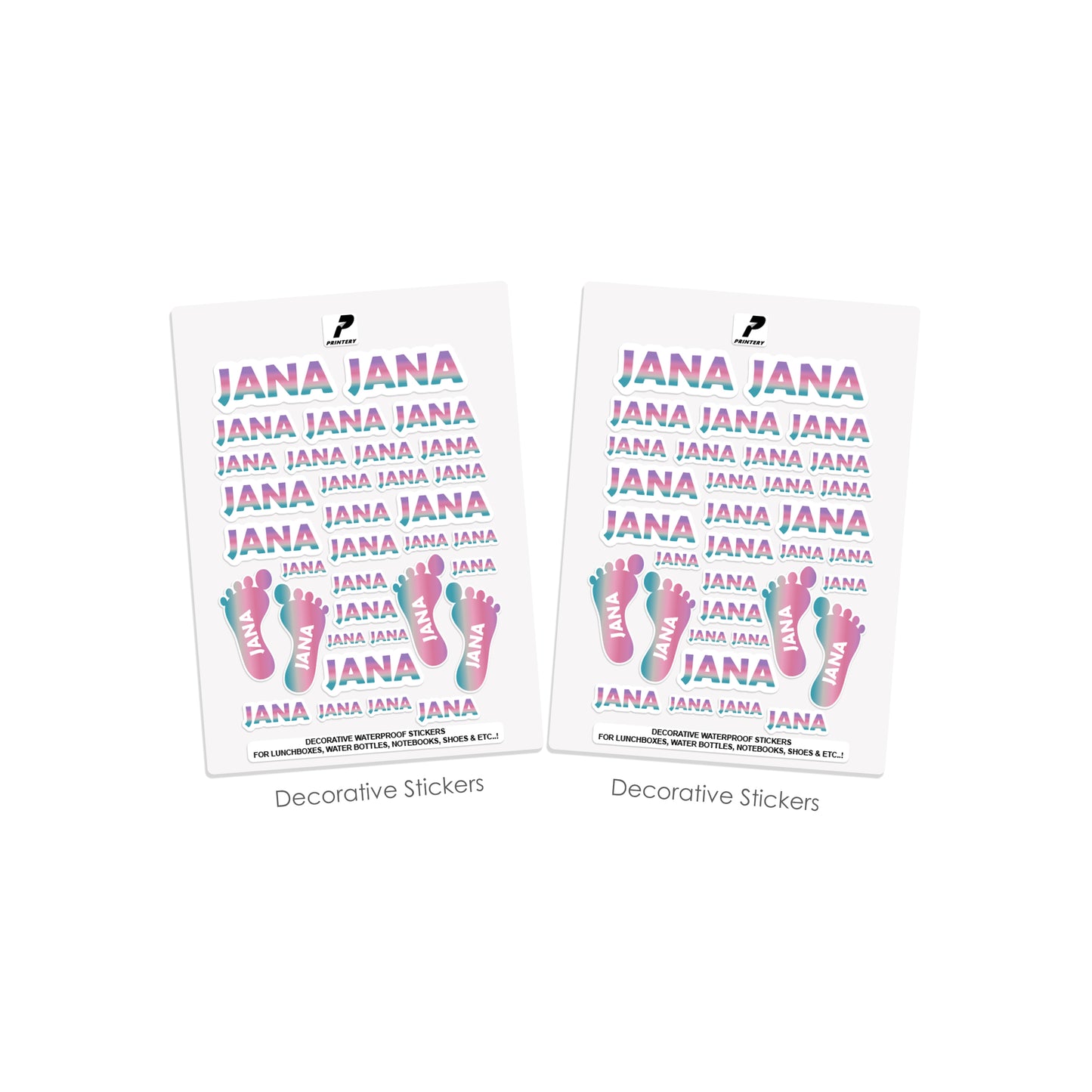 School Label Stickers Pack D105