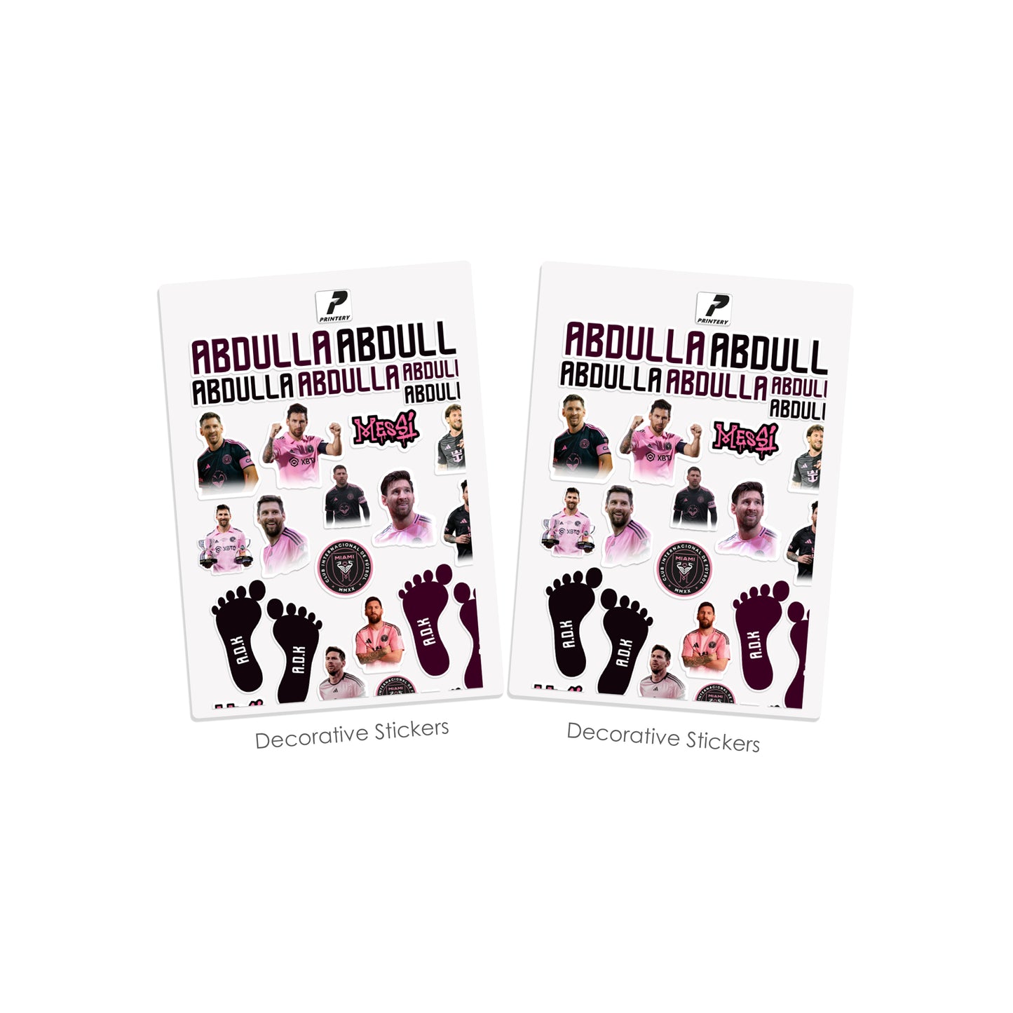 School Label Stickers Pack D144 - Messi