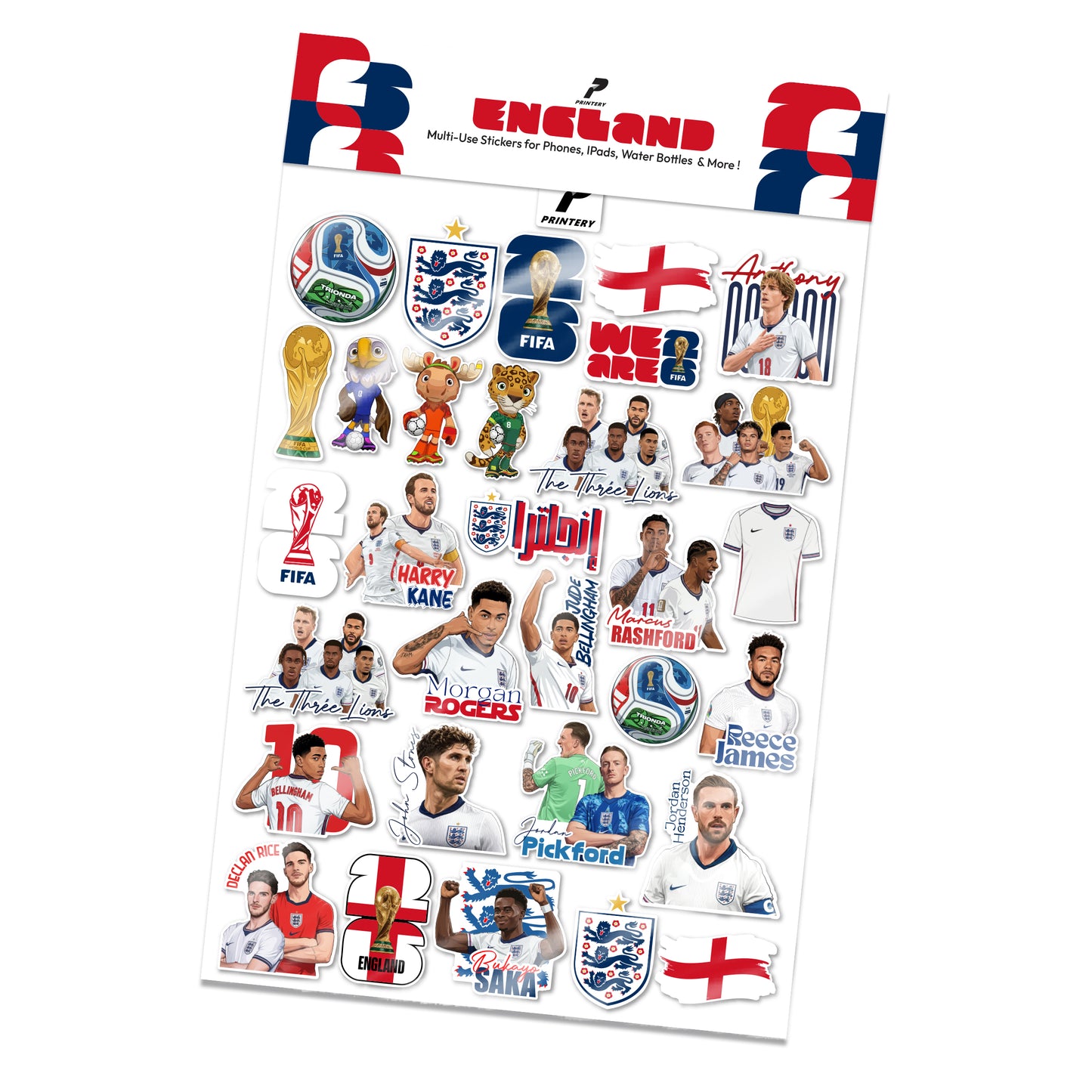 England Sticker Pack