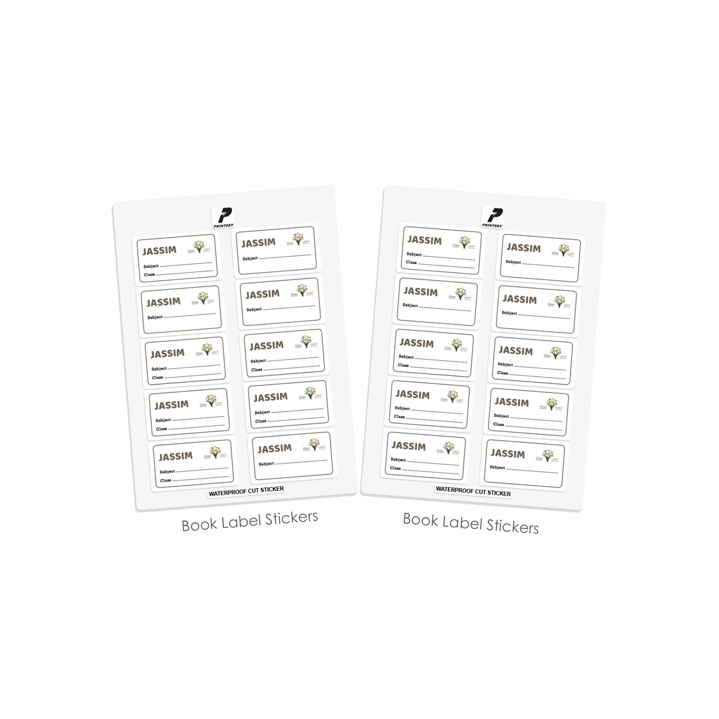 Ghars School Labels