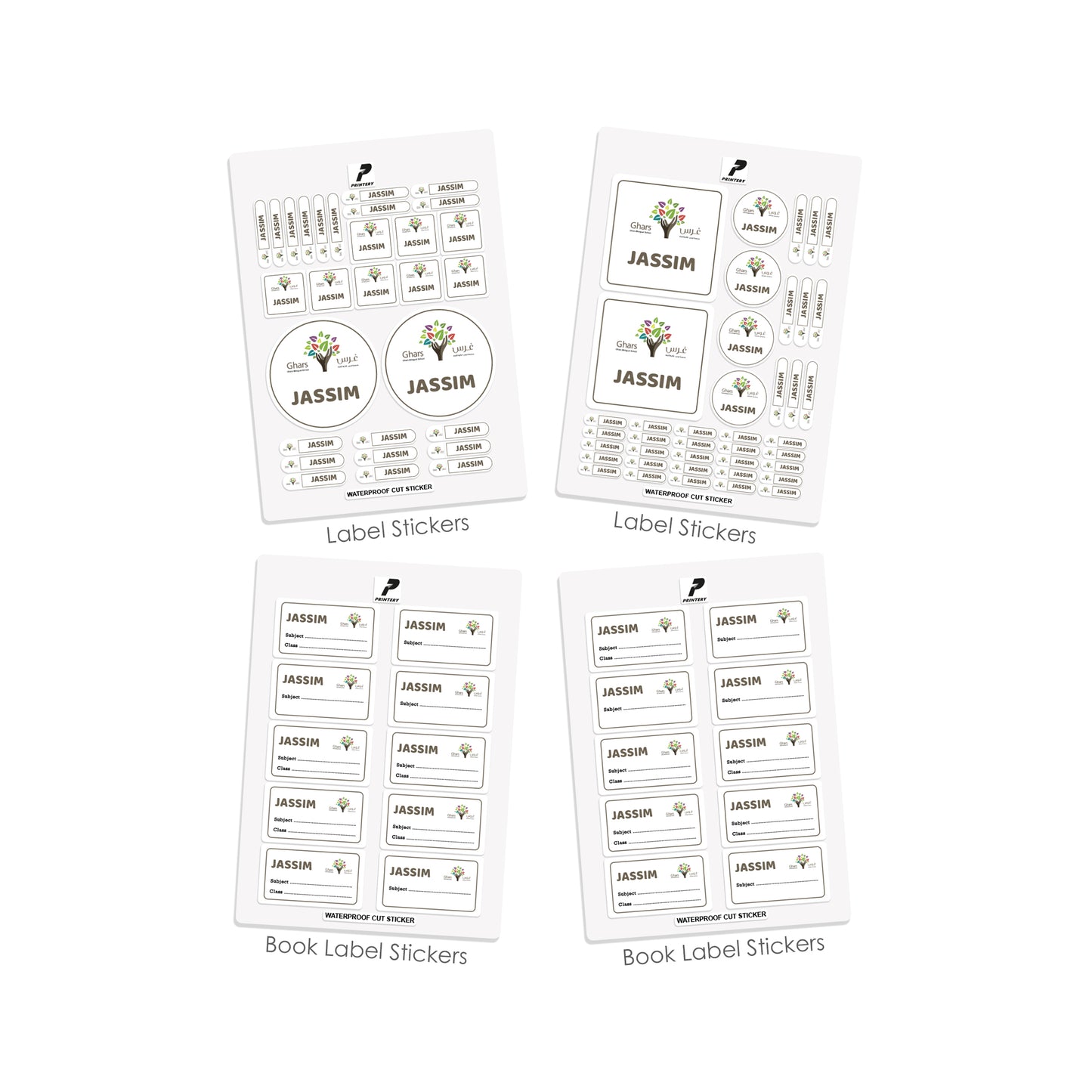 Ghars School Labels