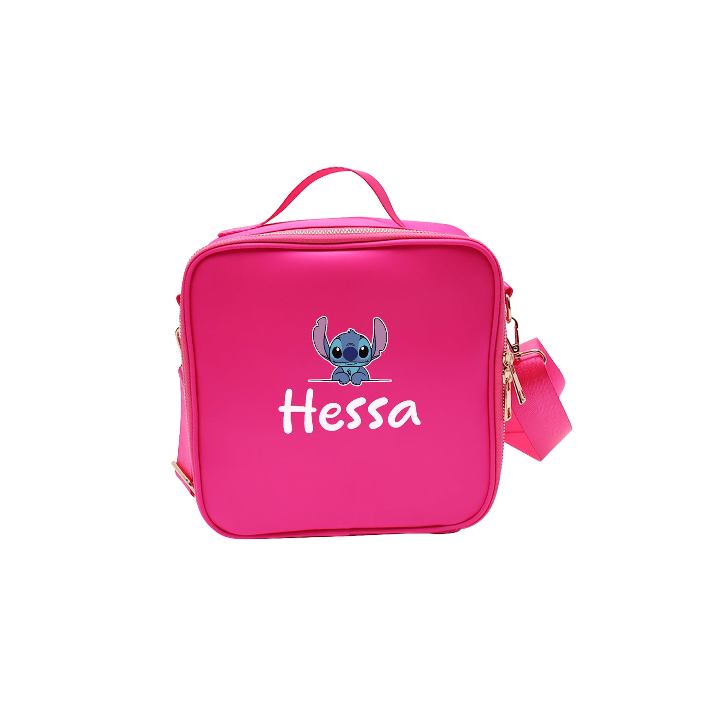 Hot Pink School Lunch bag 2025 - Stitch