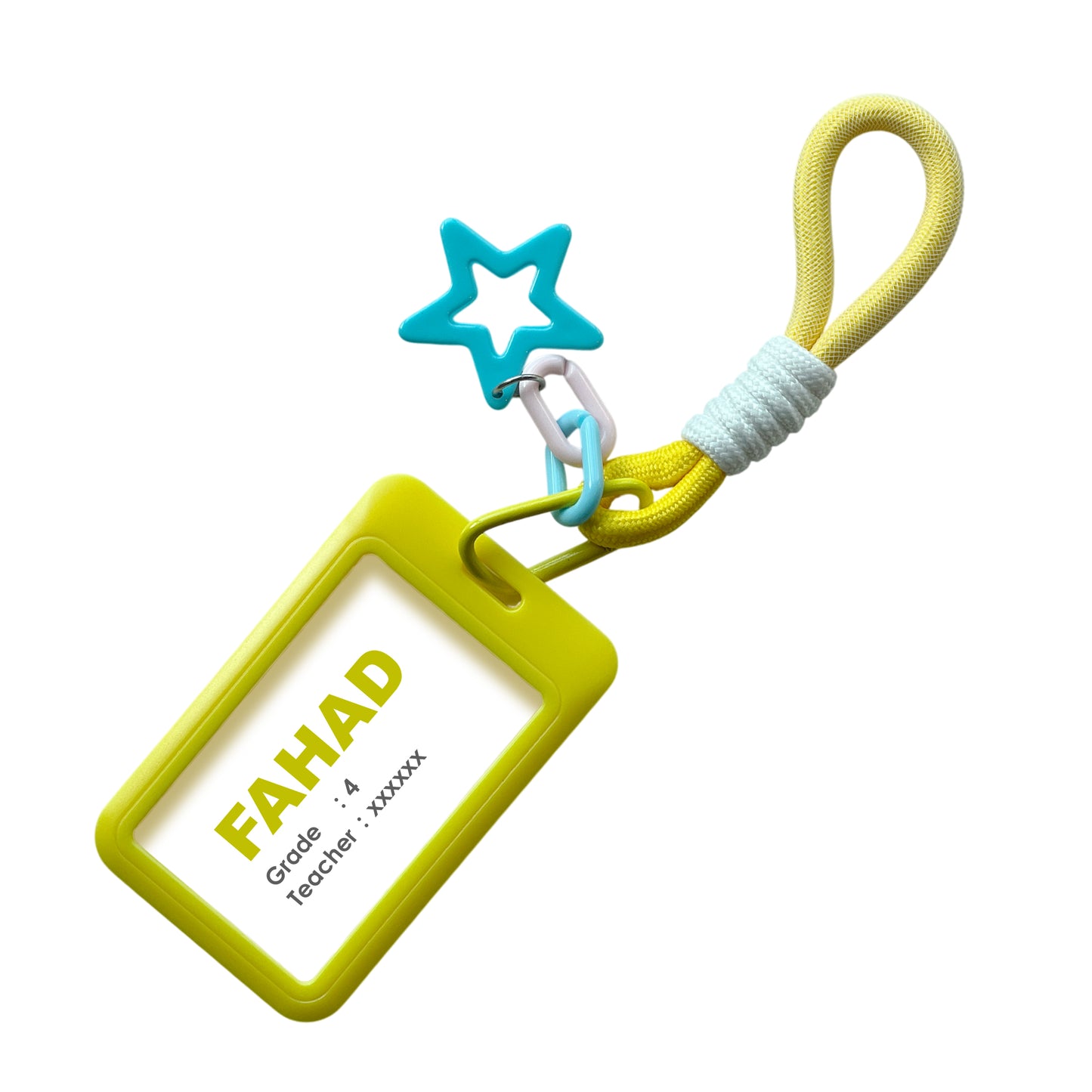 Star Charm School ID Tag Yellow