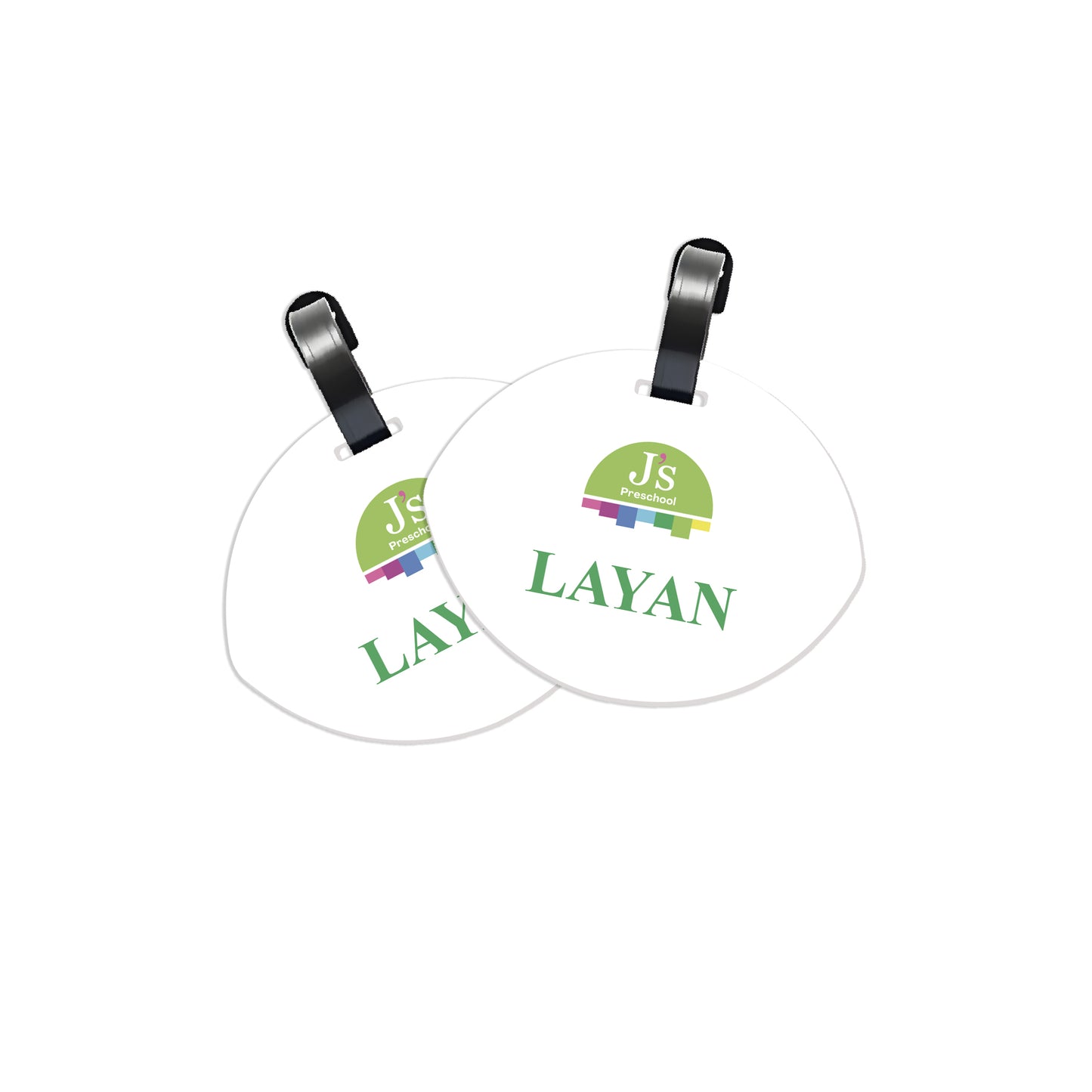J'S Pre-School Logo Tags