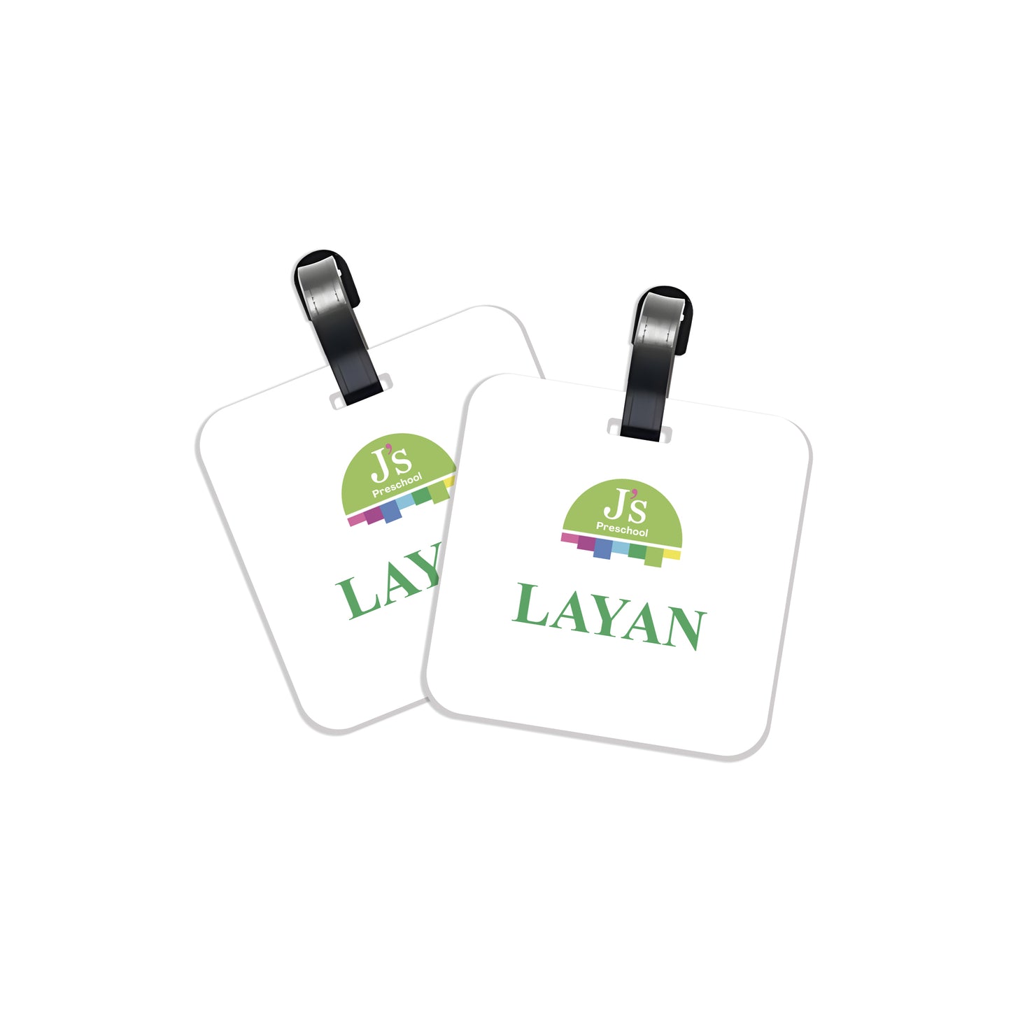 J'S Pre-School Logo Tags