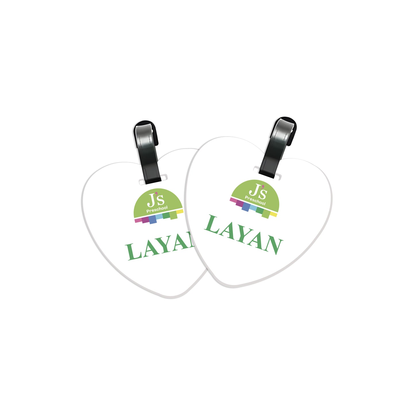J'S Pre-School Logo Tags