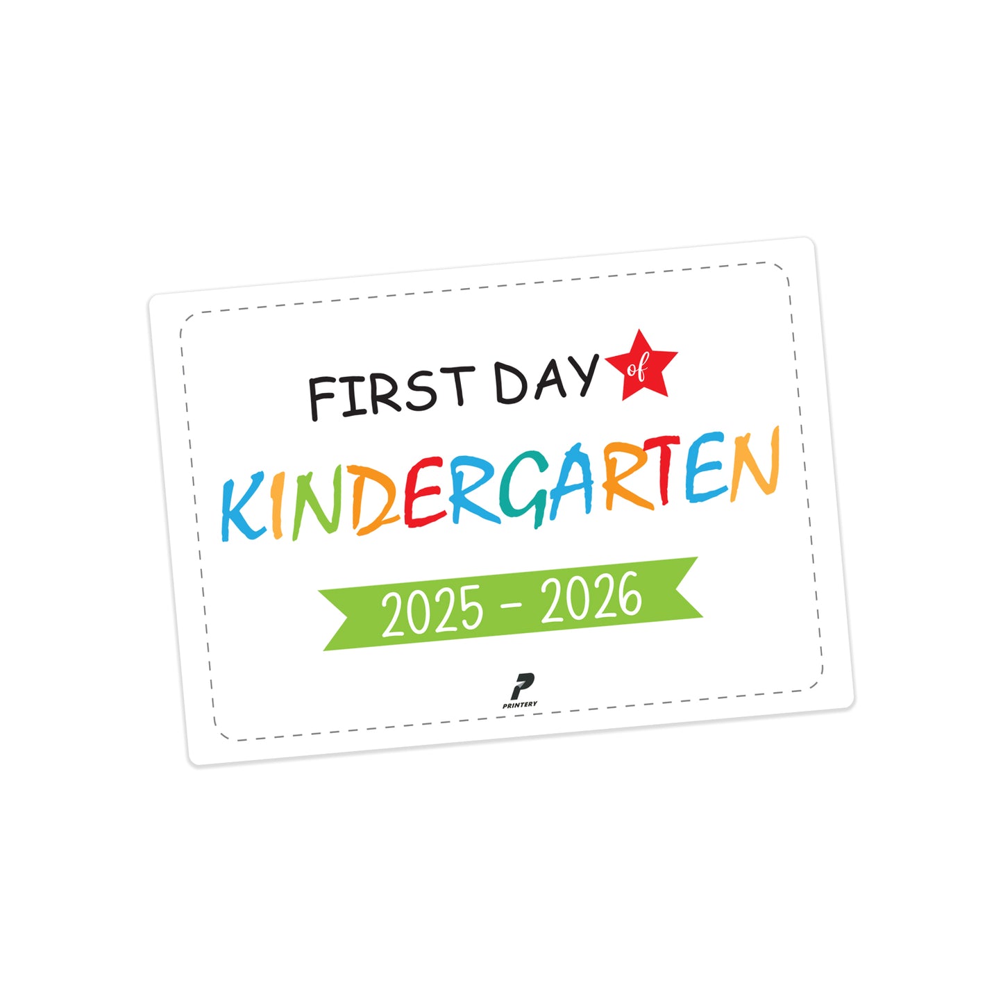 Grade Photo Card - Kindergarten
