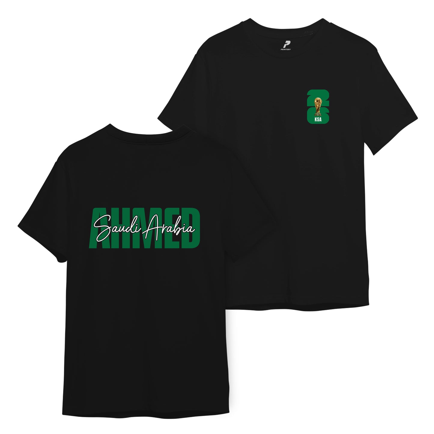 Saudi Arabia Customized T-Shirt WCD01