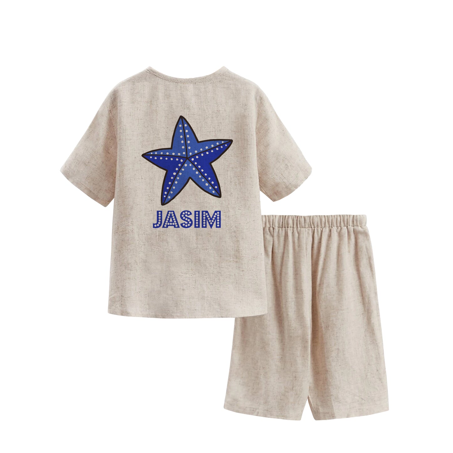 Summer Linen Set Star Fish