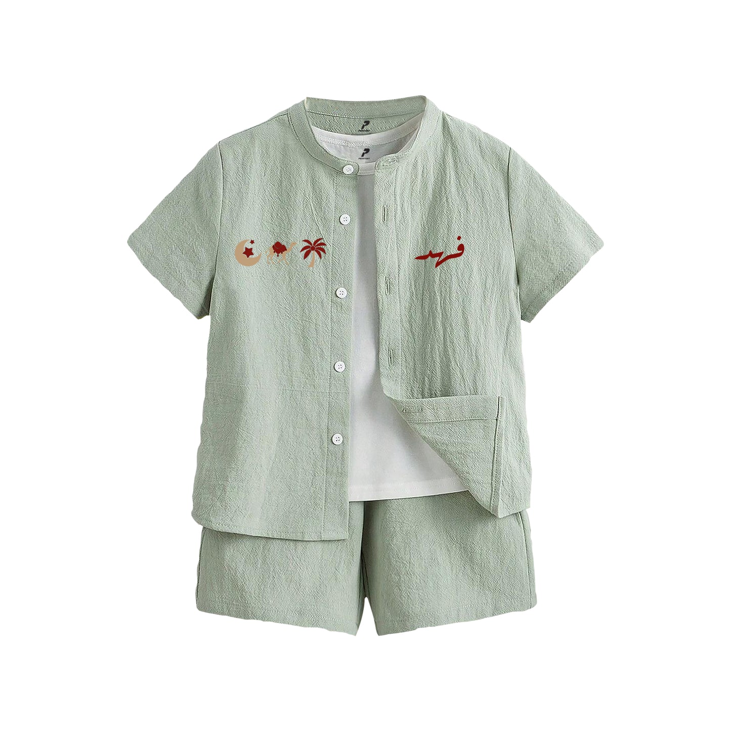 Ramadan Light Green Shirt Set RD10-1