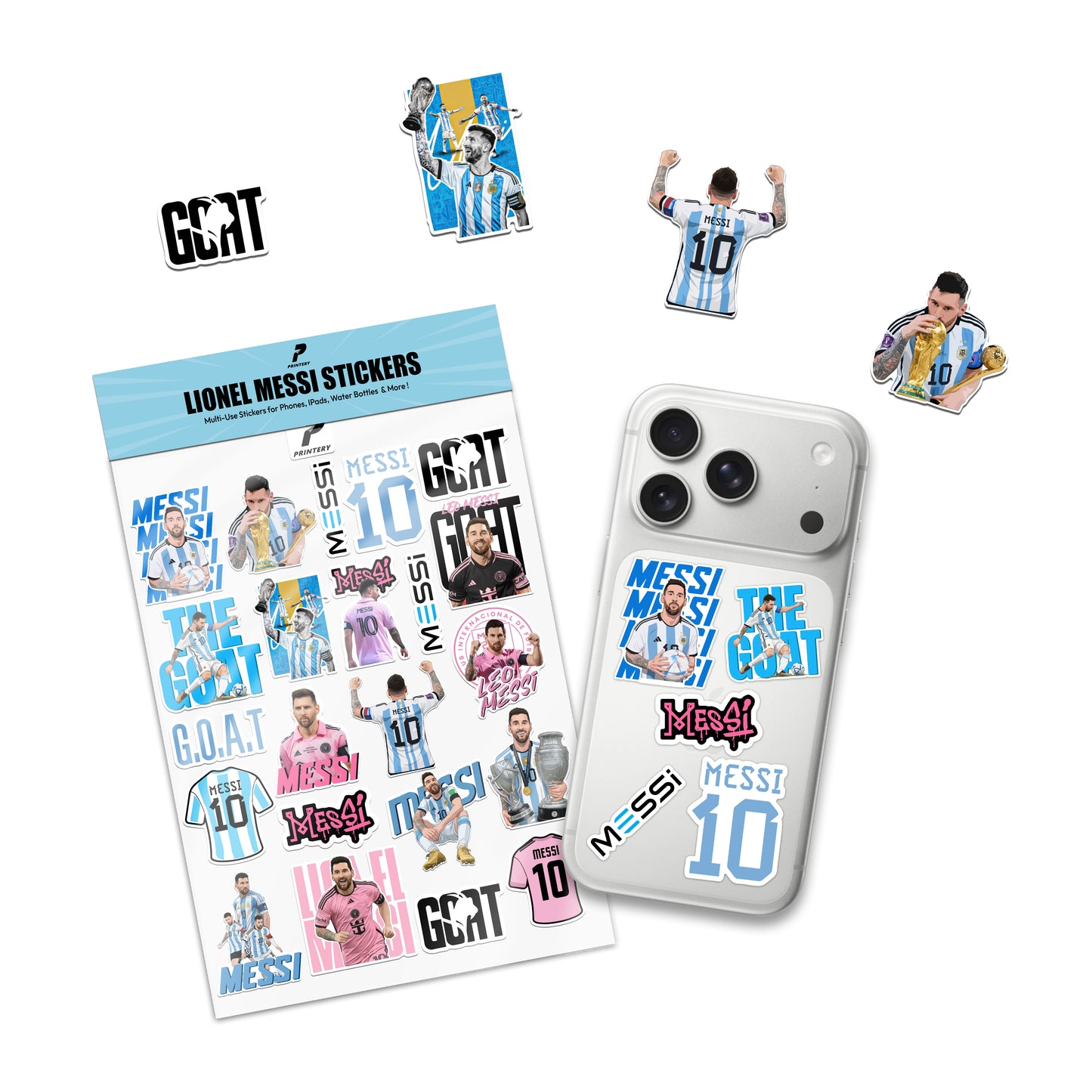 Lionel Messi Multi Use Sticker Pack