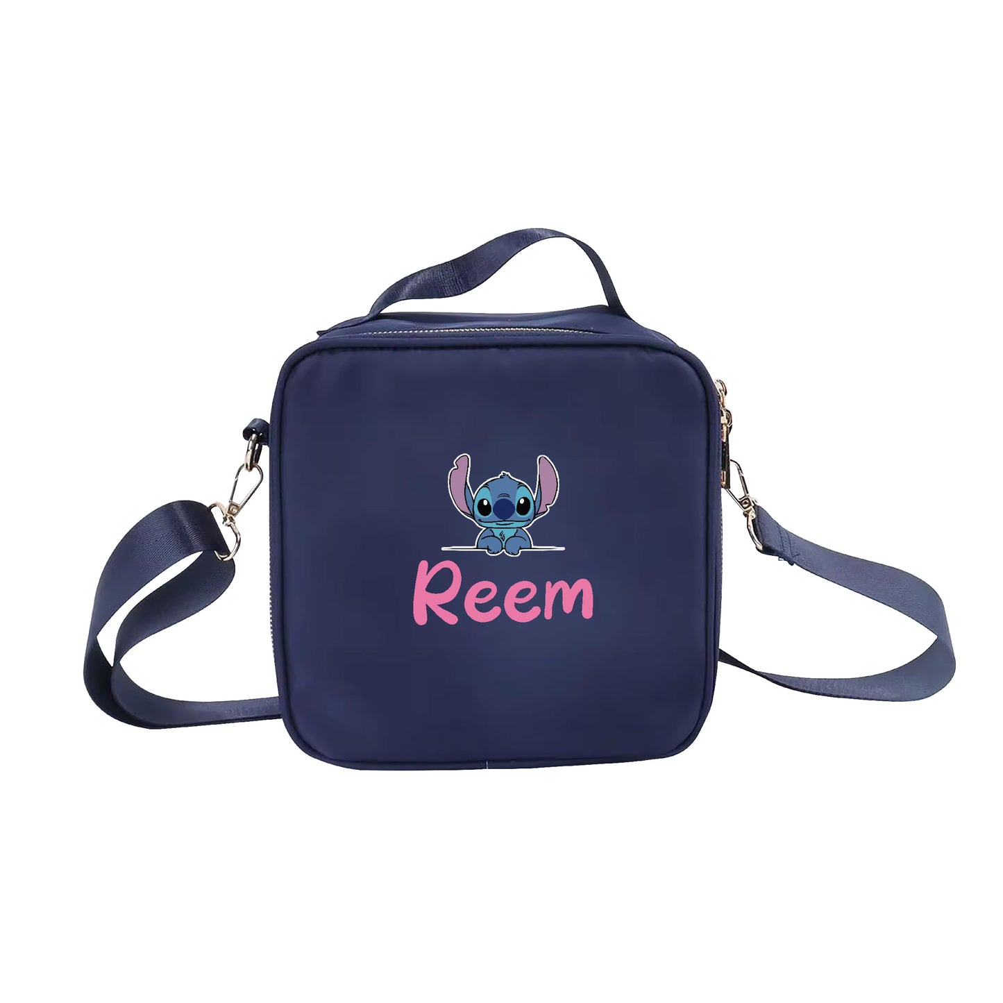 Navy Blue School Lunch bag 2025 - Stitch