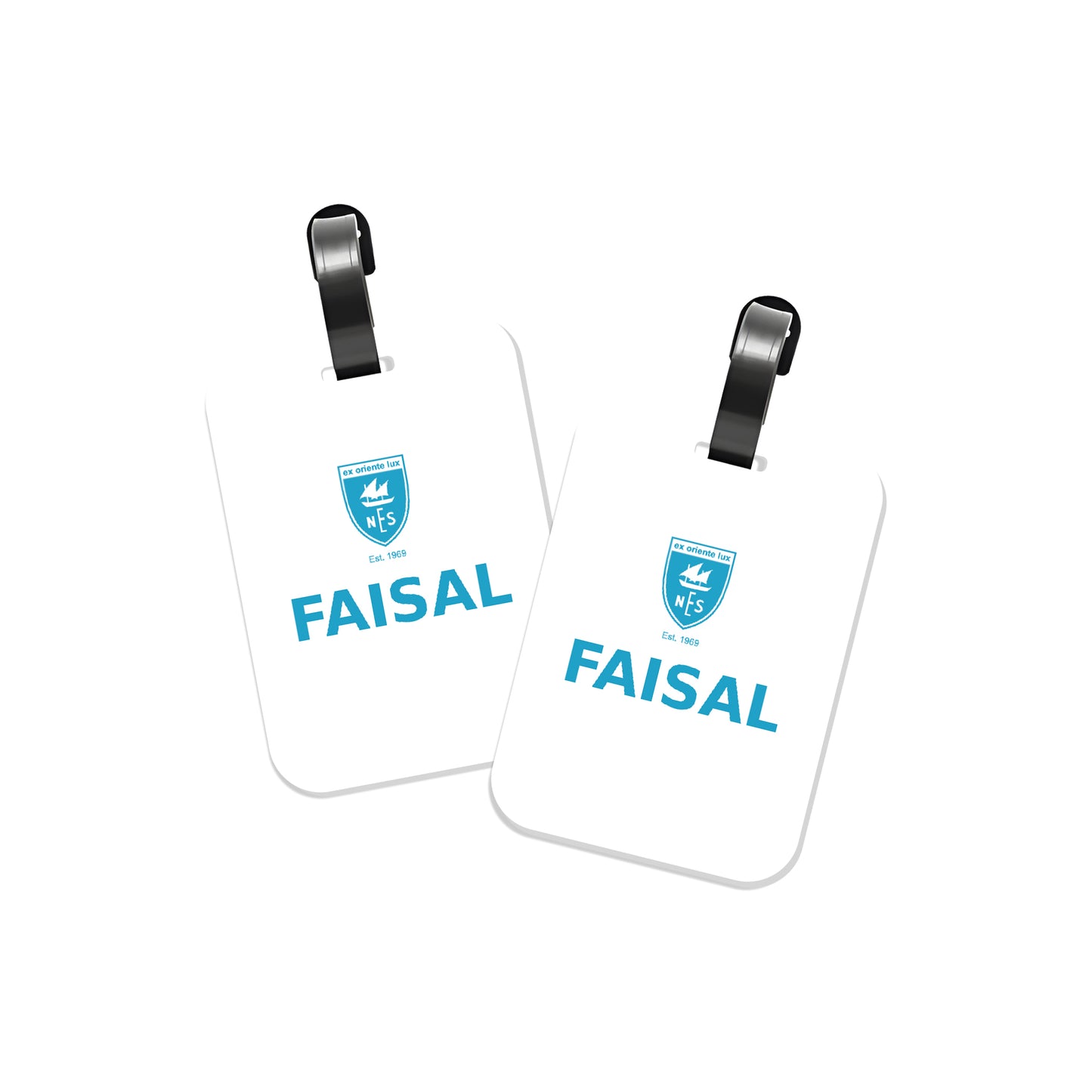 NES School Logo Tags