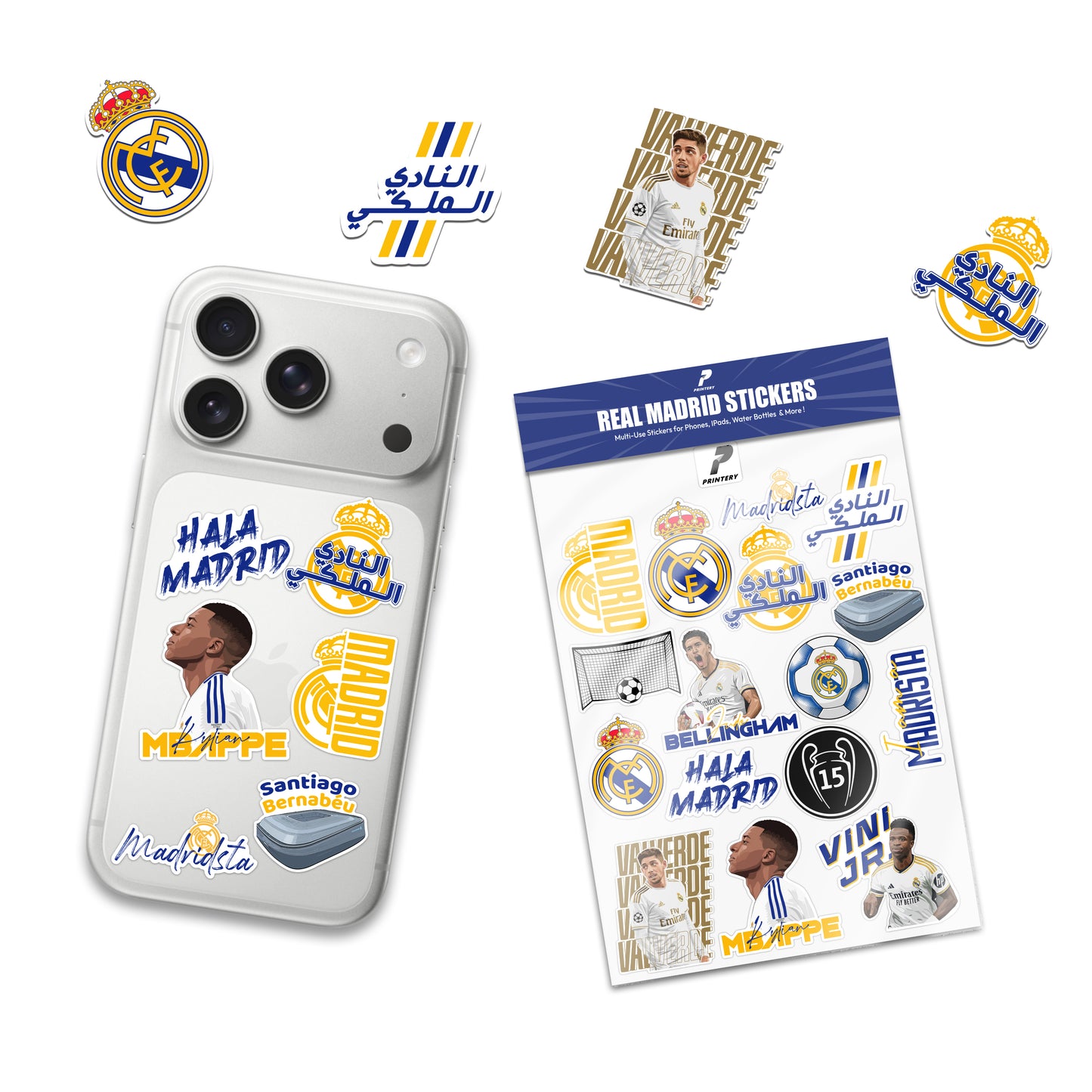 Real Madrid Multi Use Sticker Pack