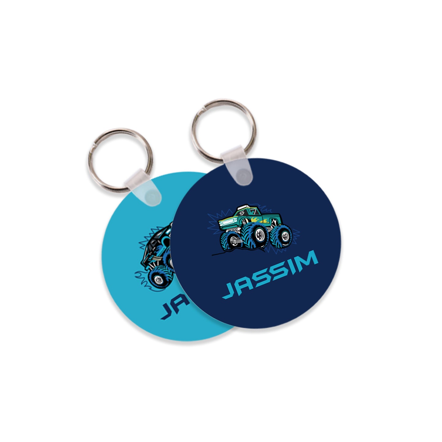 School Tags D111 - Monster Truck