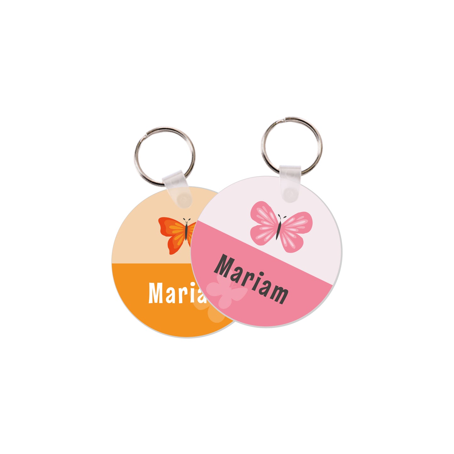 School Tags D001 - Butterfly