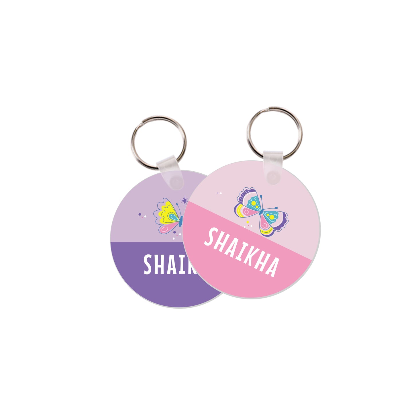 School Tags D071 - Butterfly