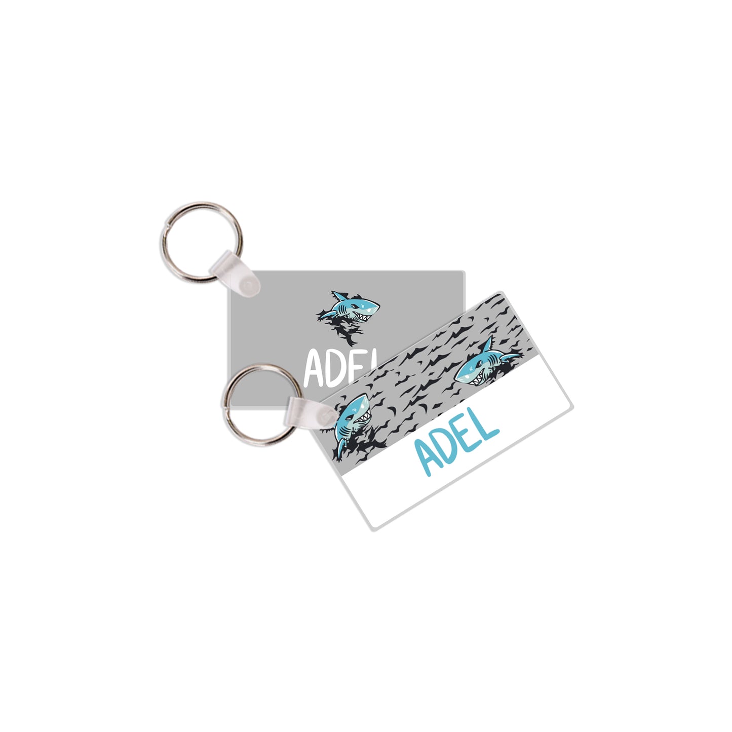 School Tags D078 - Shark