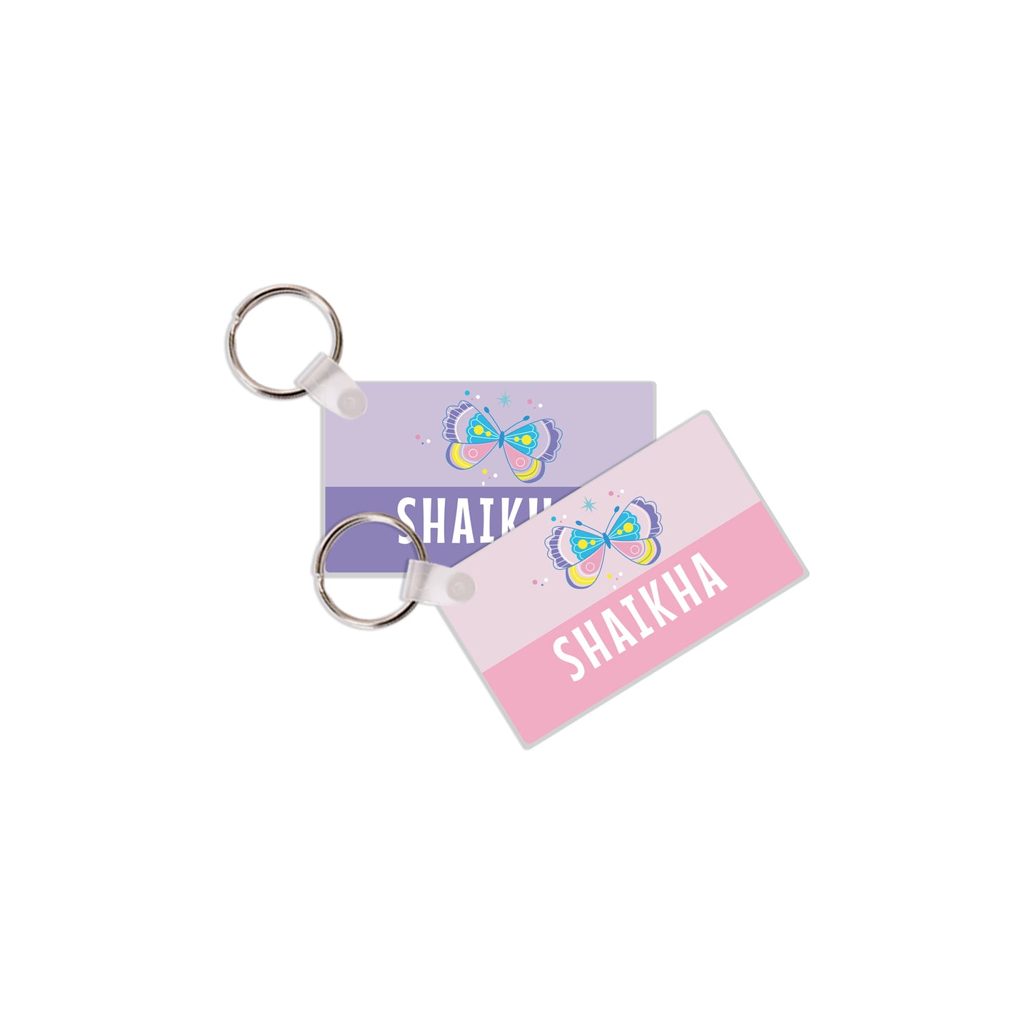 School Tags D071 - Butterfly
