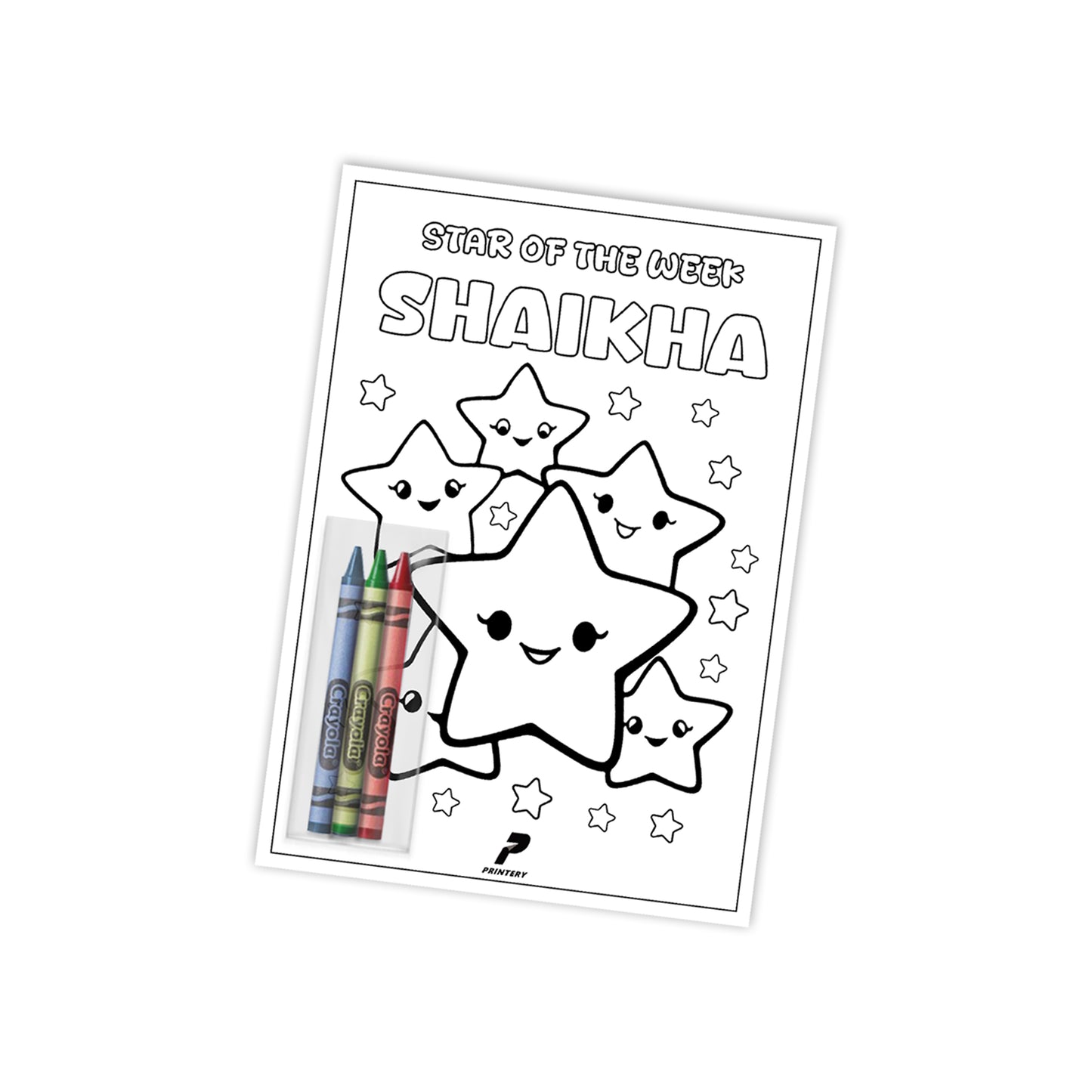 Star of the Week Coloring Giveaway Card 01