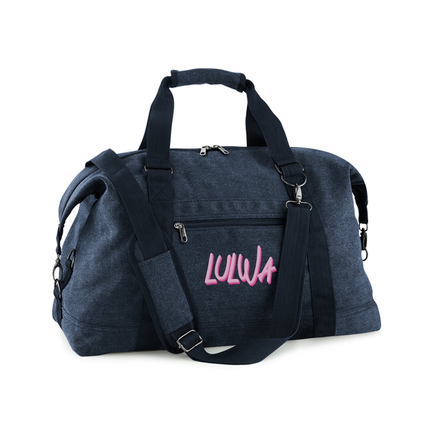 Navi Blue Vintage Weekender Bag D07