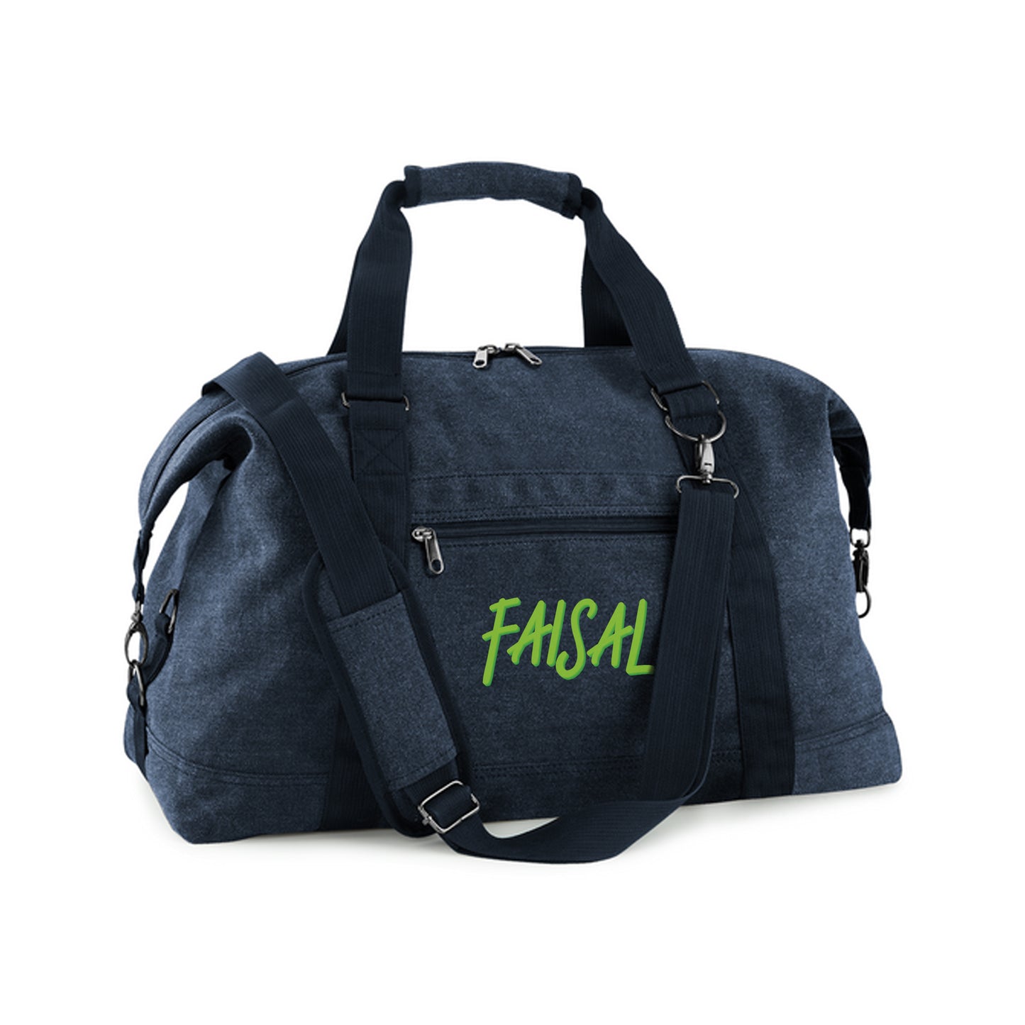 Navi Blue Vintage Weekender Bag D07