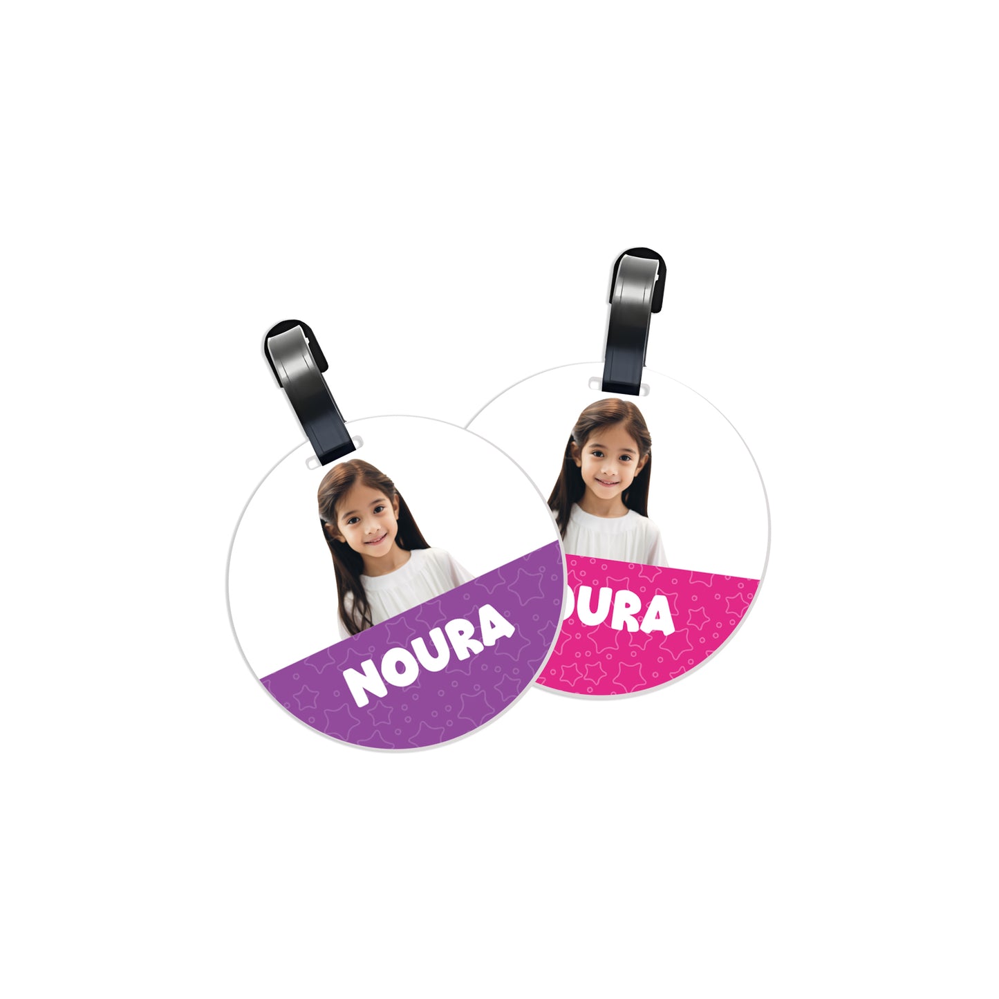 School Tags D133 - Girl Photo Theme