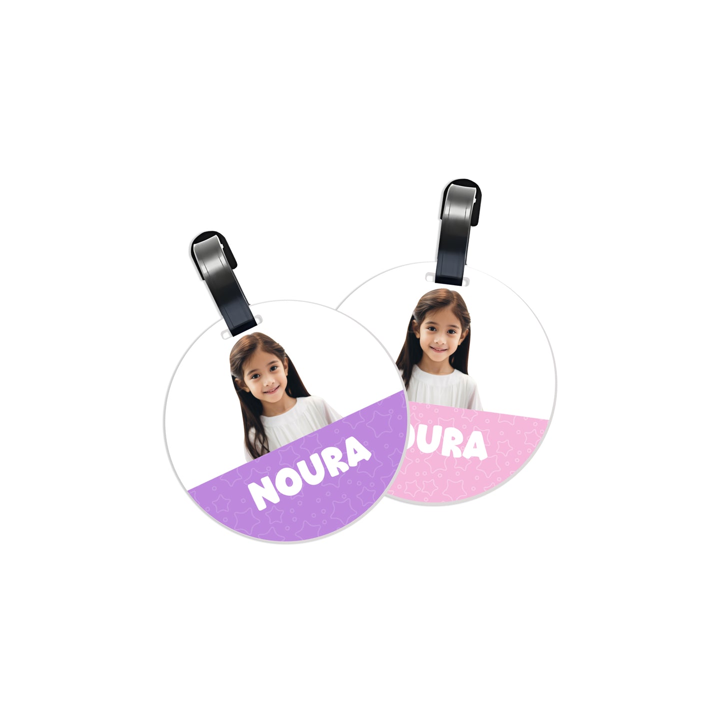 School Tags D134 - Girl Photo Theme