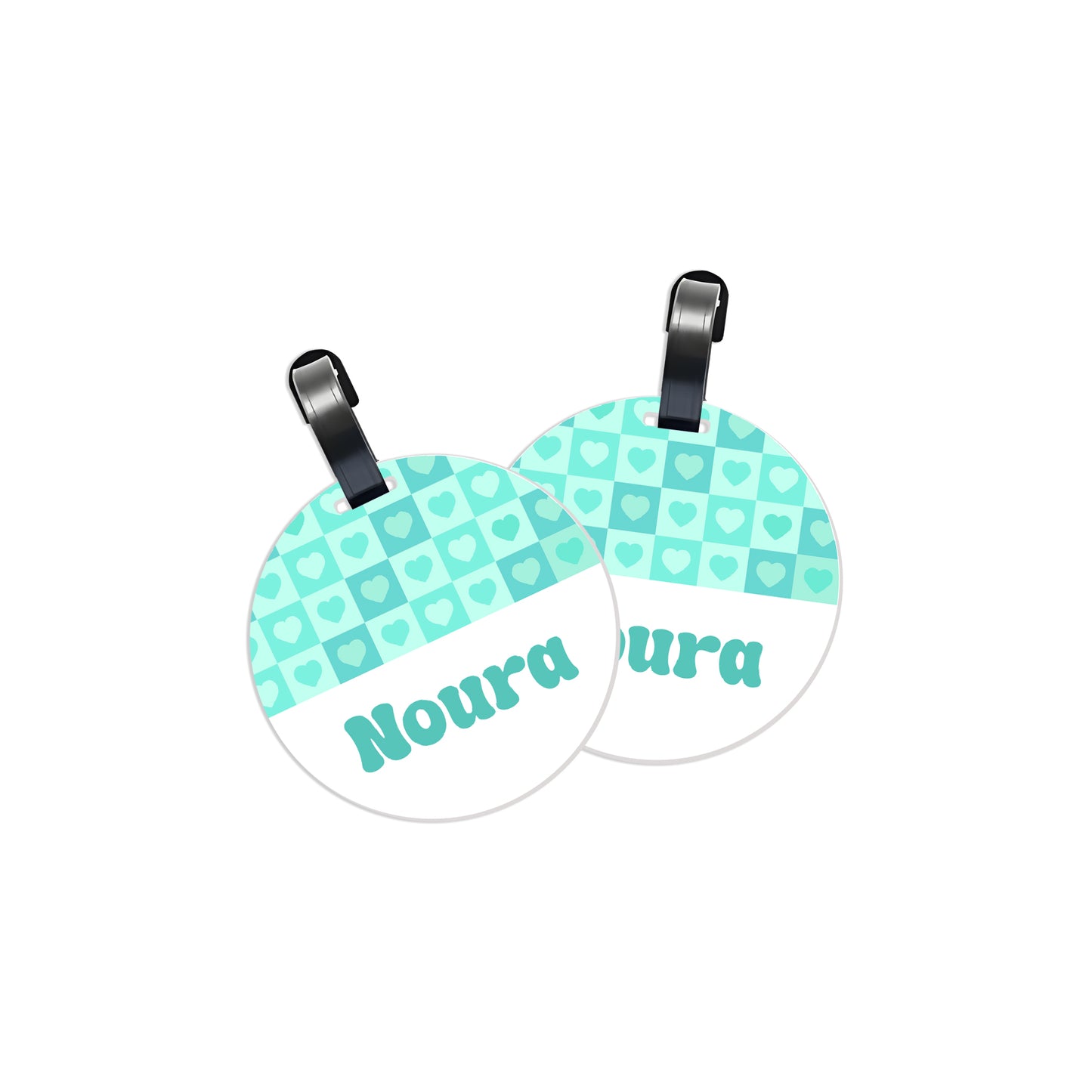 School Tags D154 - Mint Color Heart