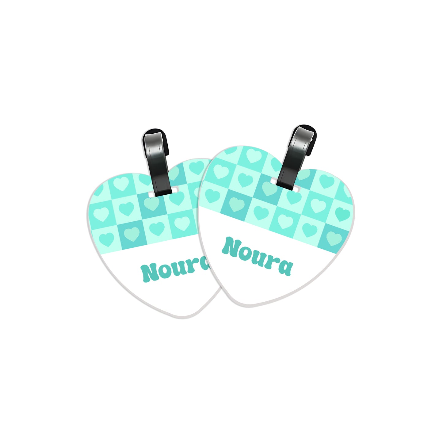 School Tags D154 - Mint Color Heart