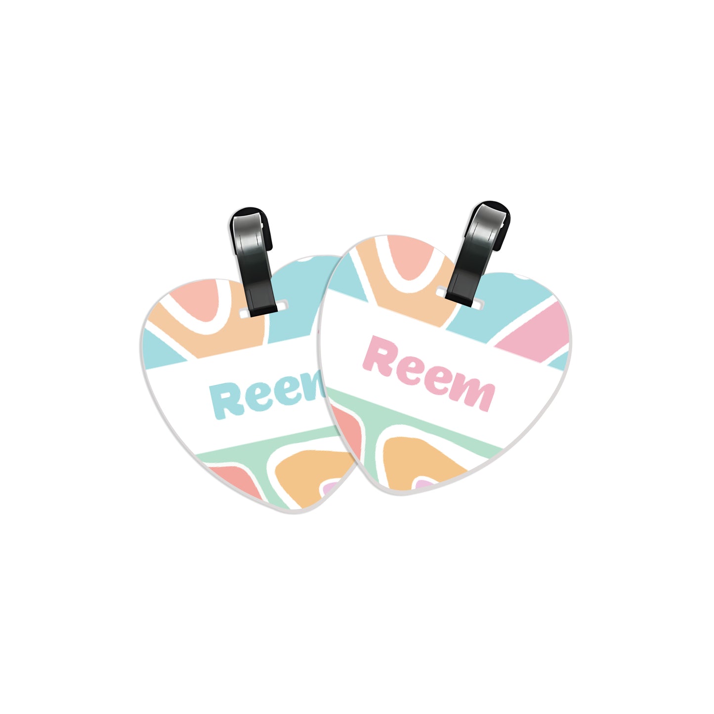 School Tags D164 - Color Waves